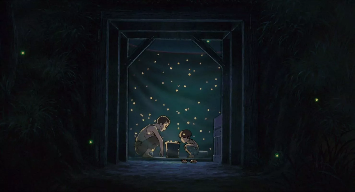 Fireflies HD wallpaper