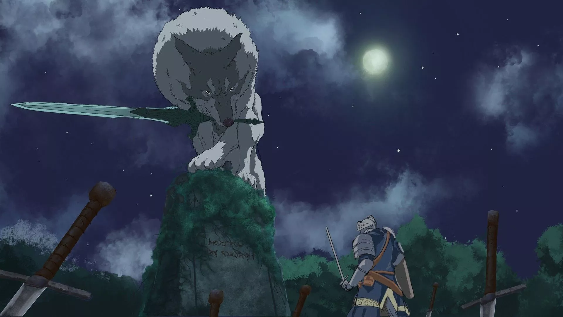 The Great Wolf Sif -Studio ghibli style
