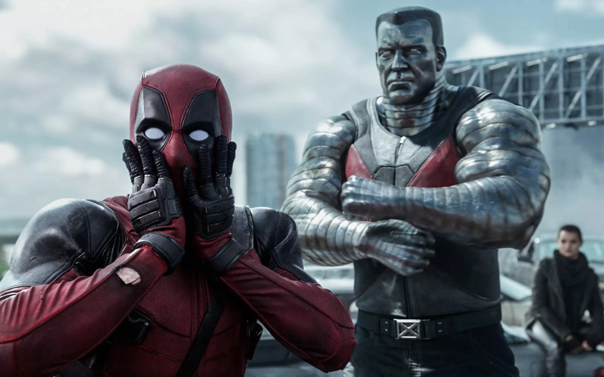 Shocked Deadpool With X Men Wallpaper