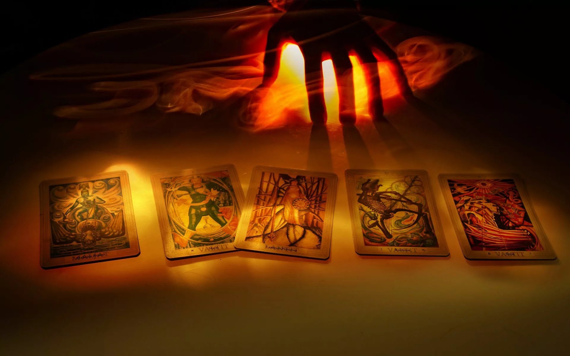 Dark Tarot Cards HD Wallpaper: Mystical
