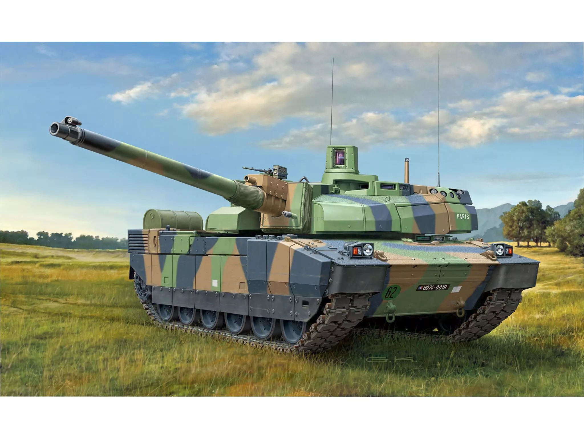 Maquette tank Model set Leclerc T5