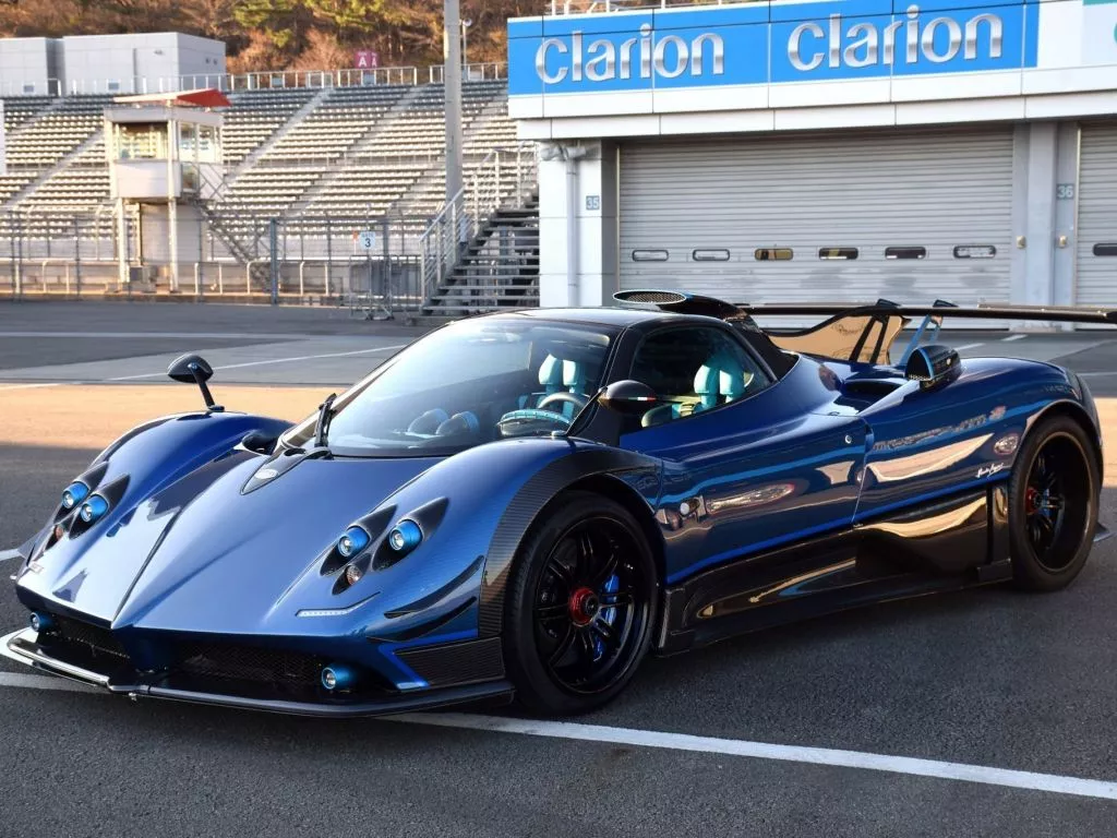 Wallpaper blue, pagani zonda, sports