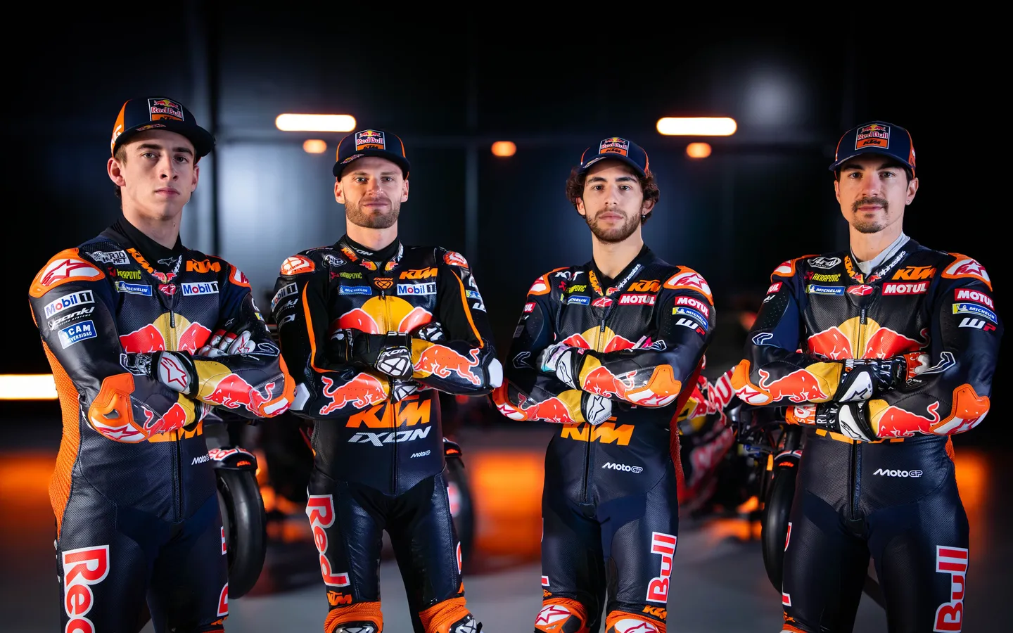 2025 colours for all four Red Bull KTMs