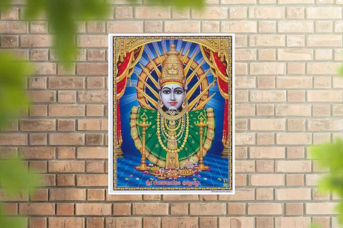 Religious Wall Sticker Renuka Yellamma
