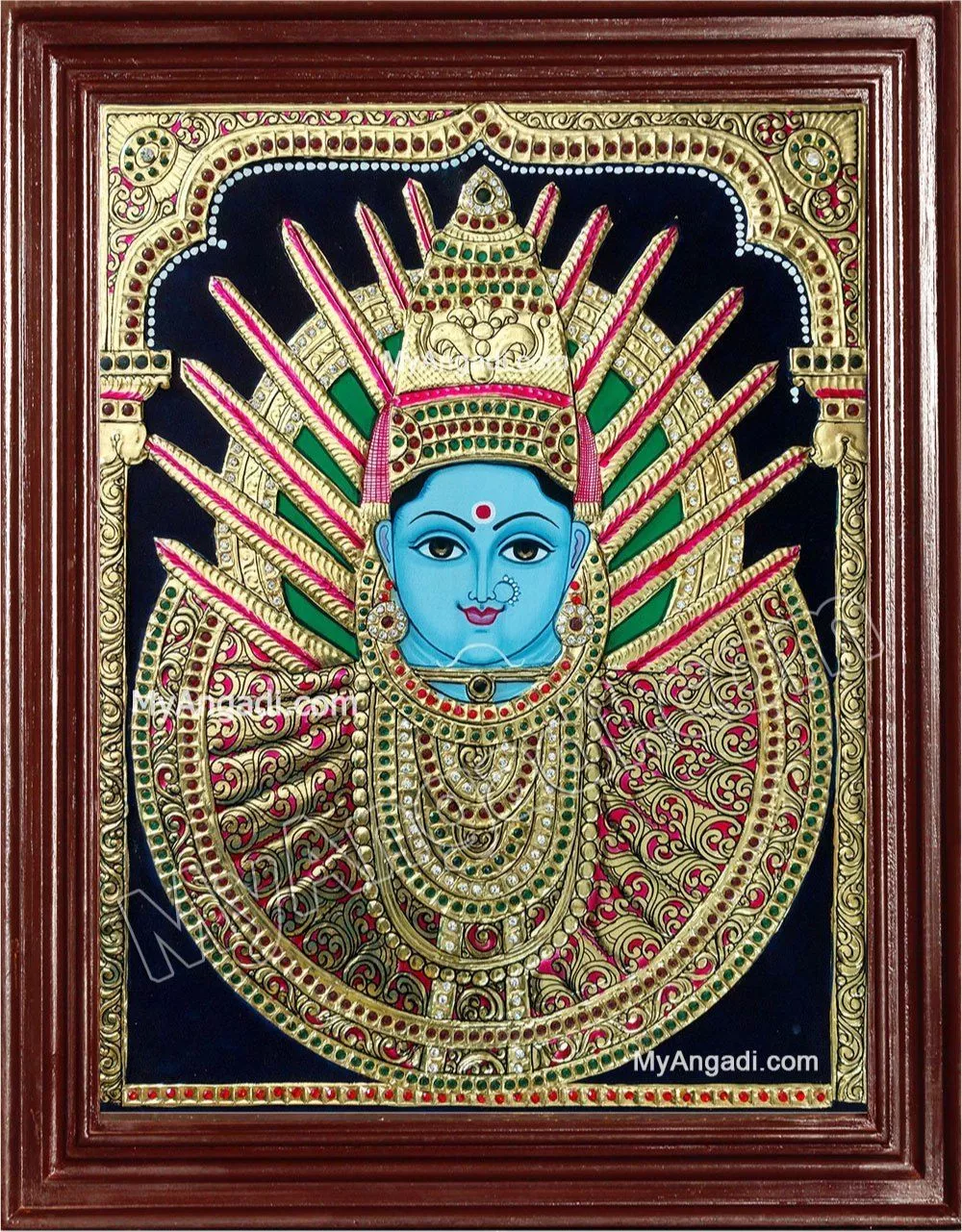 Renuka Devi Tanjore Painting, For Wall