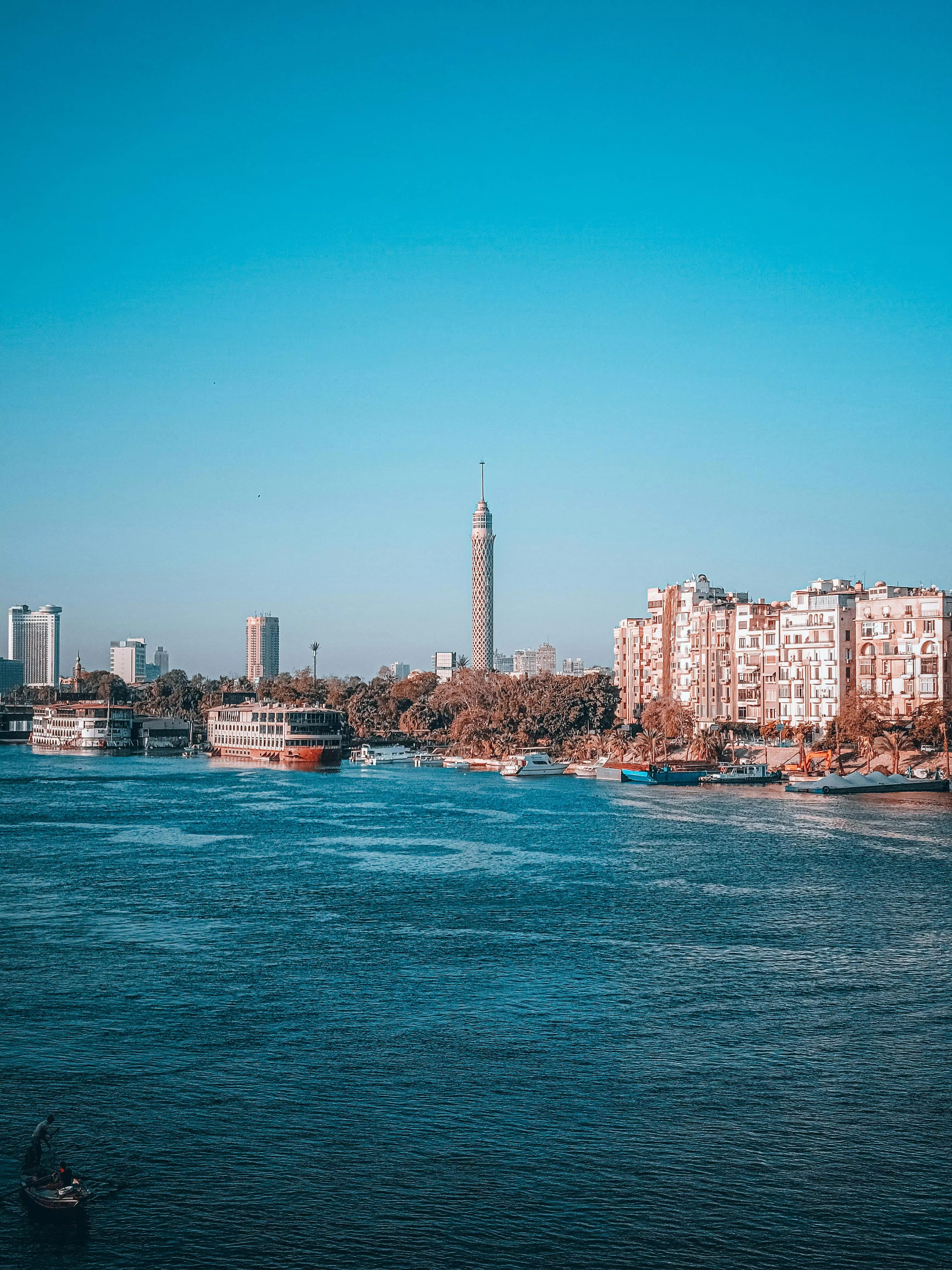 Cairo Tower from the Sea, Cairo, Egypt