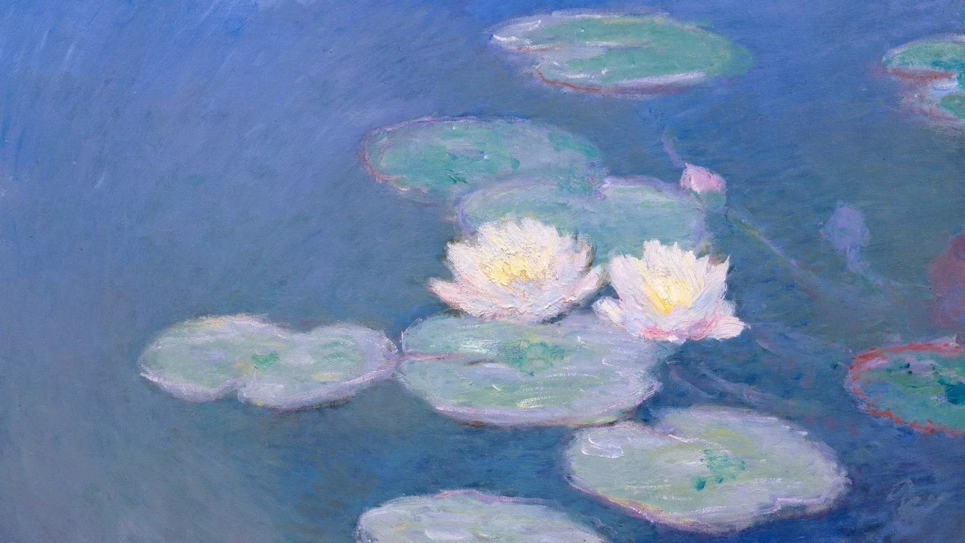 Water Lilies Impressionist Painting