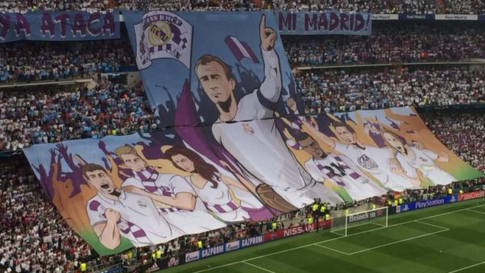 Real Madrid brought their A+ tifo game
