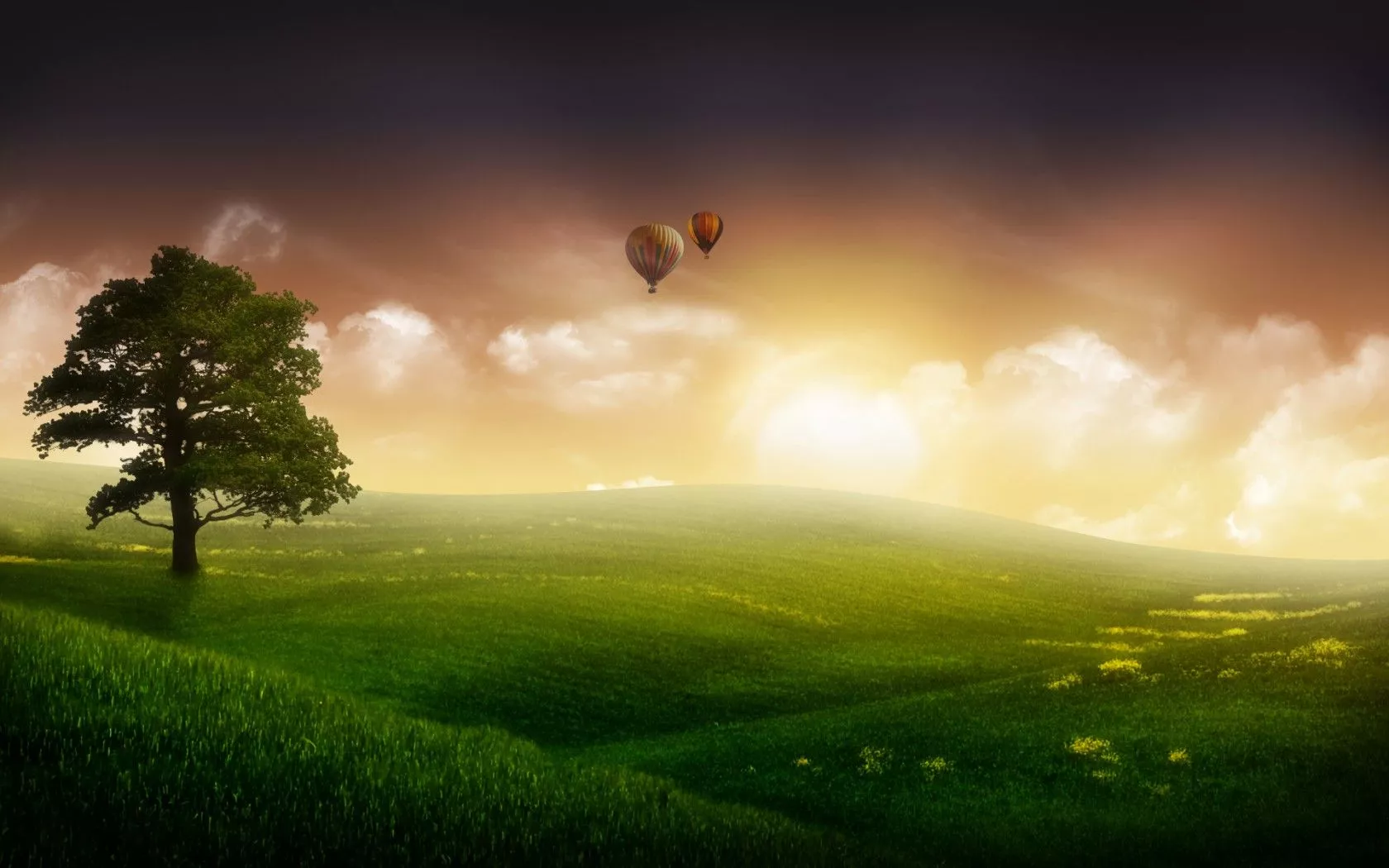 Nature Balloon Ride Wallpaper. HD