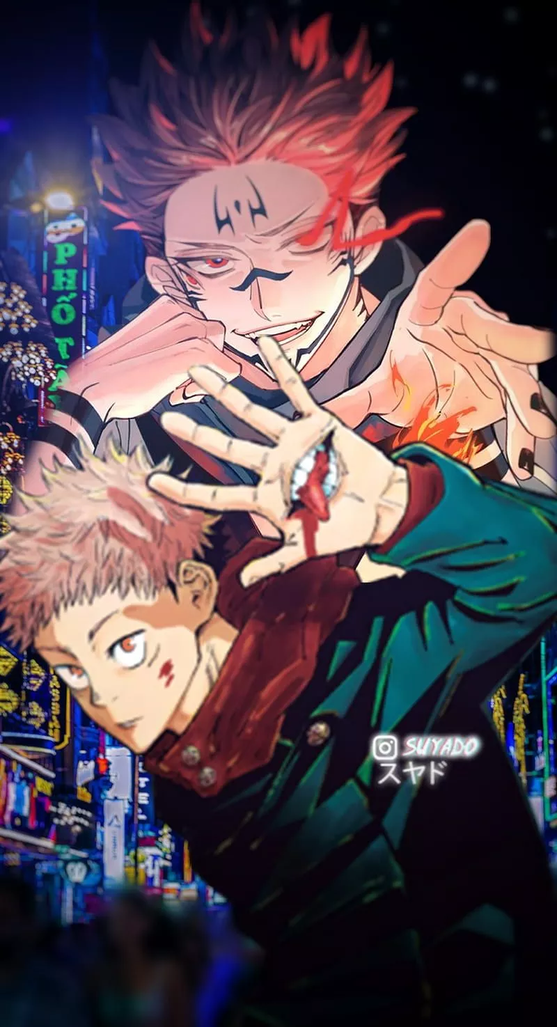 Yuji Itadori, jujutsu kaisen, jjk, jujutsukaisen, sukuna, HD phone wallpaper