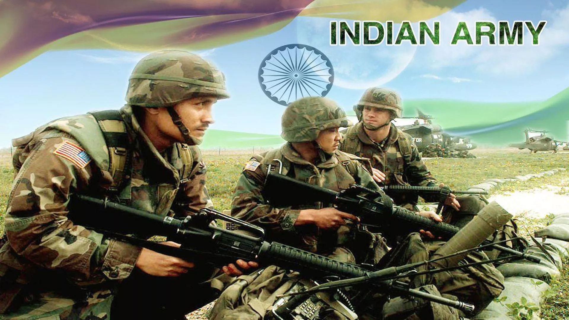 Indian Soldiers With Gun HD Indian Army