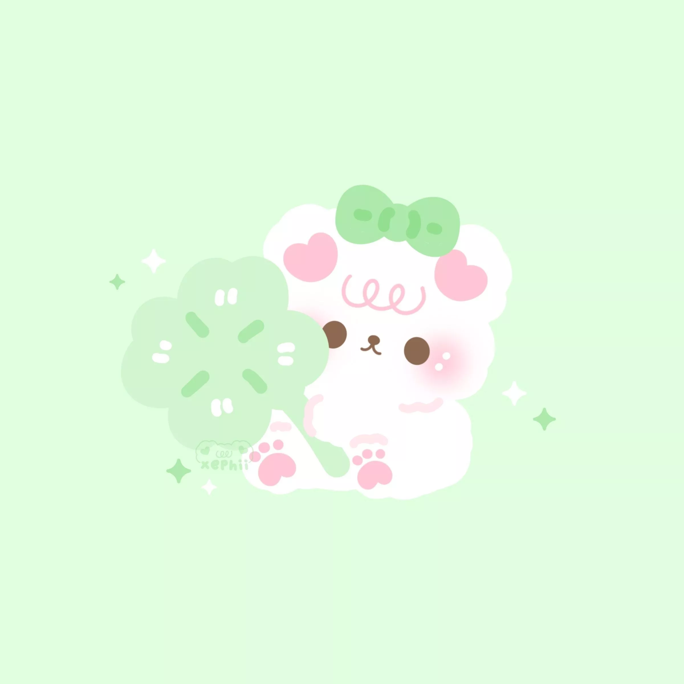 Lucky Clover Mobile Wallpaper