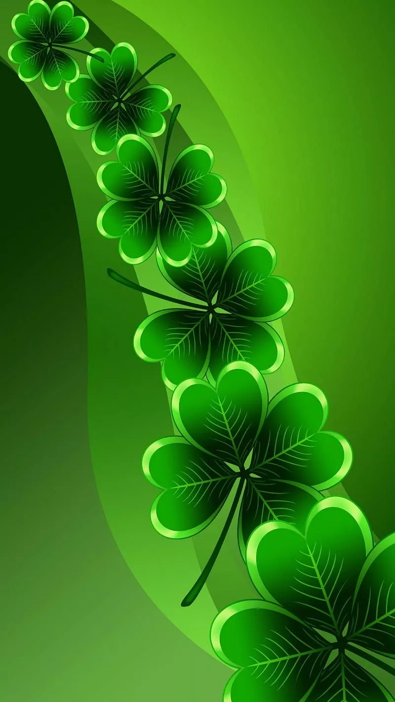 Shamrocks, 4 leaf clover, irish, st paddys day, st patricks day, HD phone wallpaper