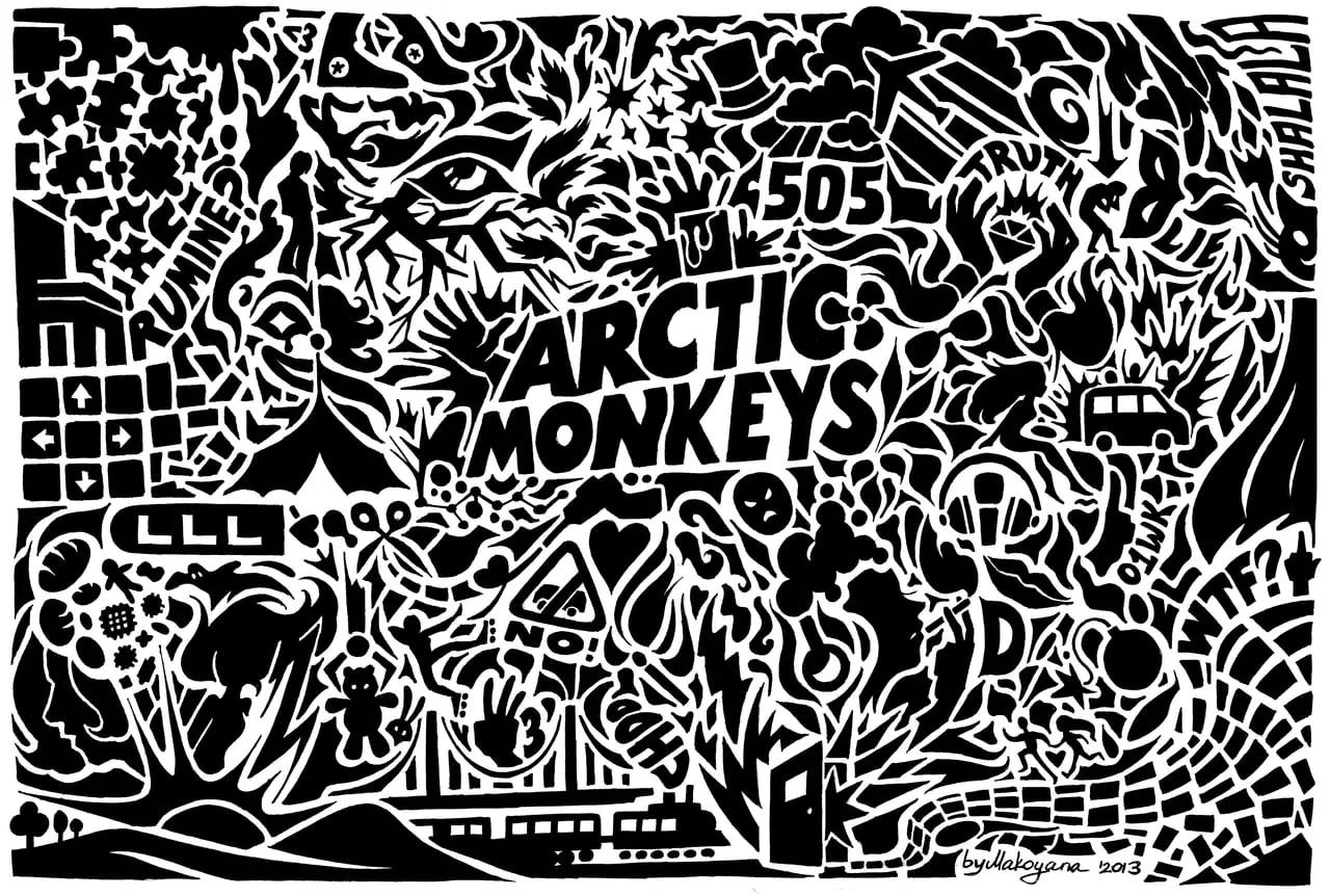 Arctic Monkeys digital wallpaper