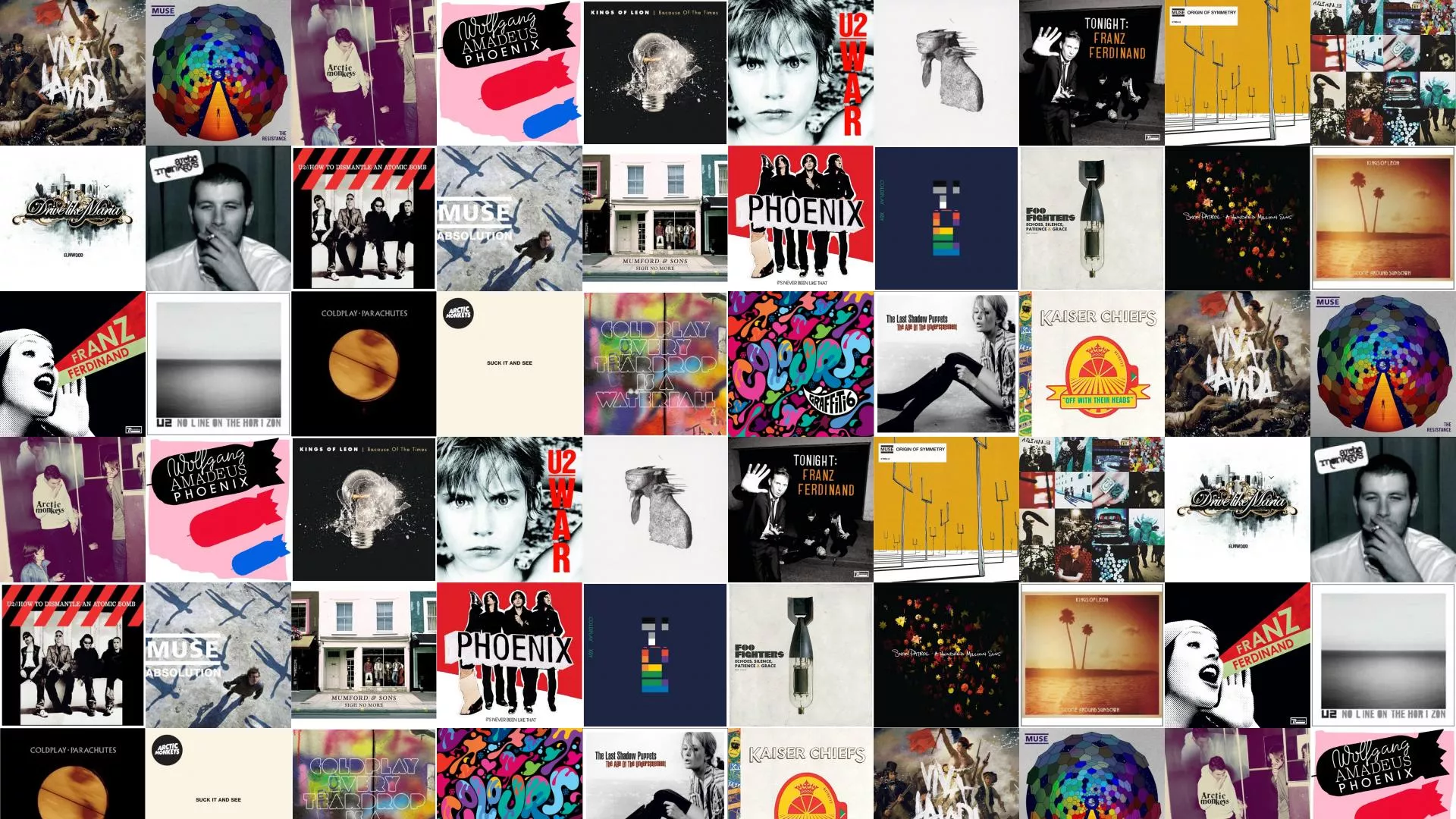 Coldplay Viva La Vida Muse Resistance