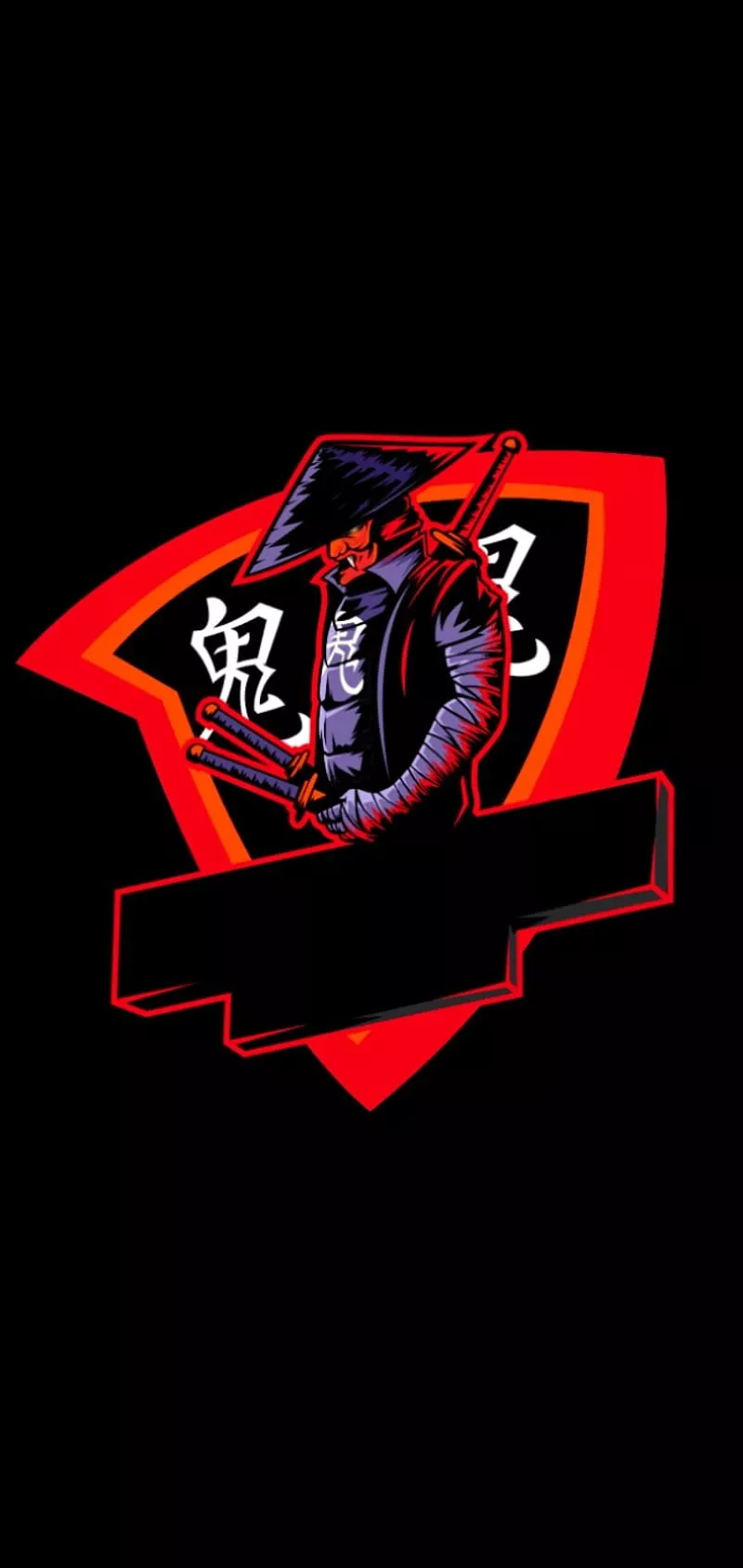 Samurai gamer logo, alchemist, ninja