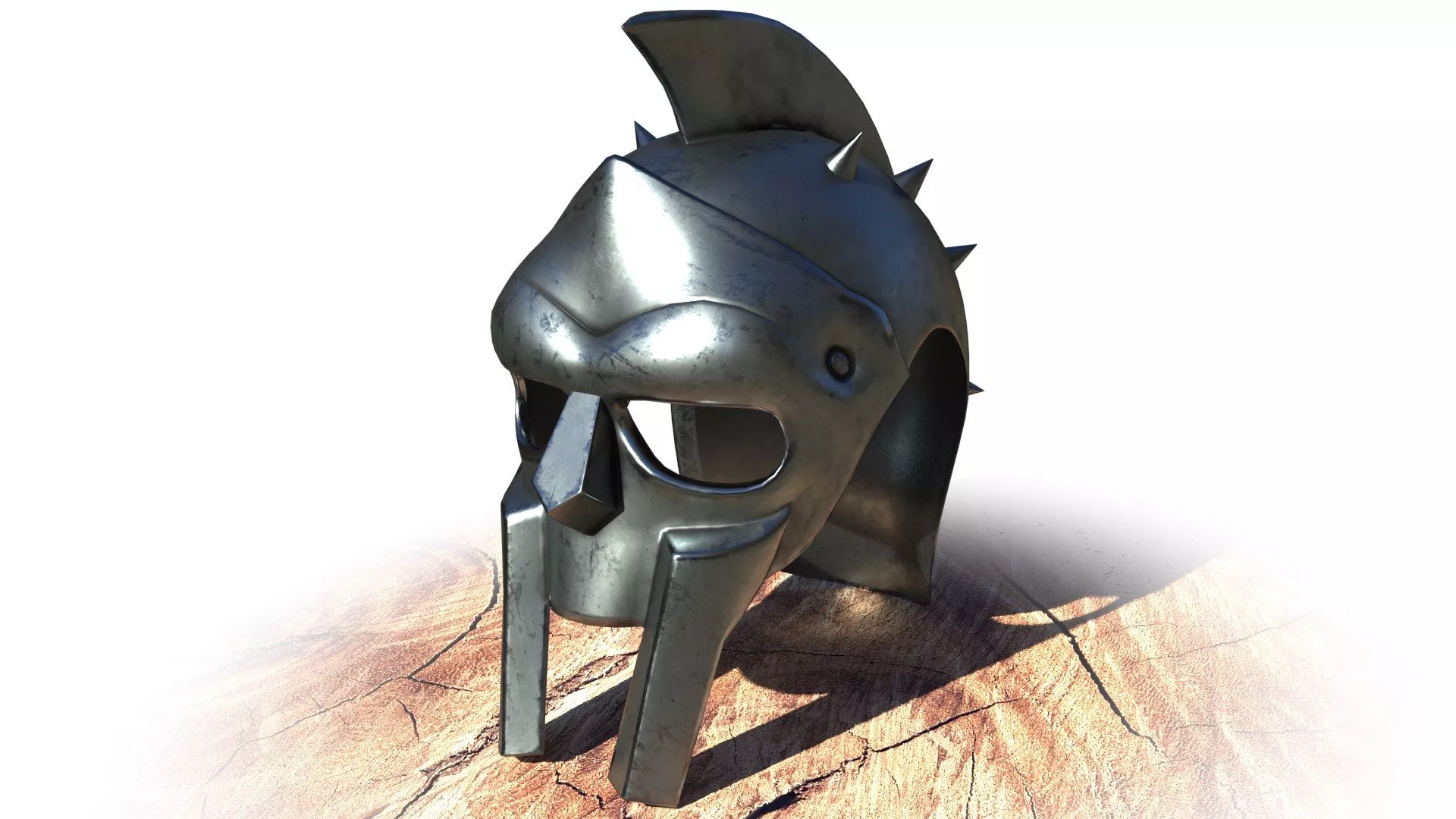 Ancient Gladiator Helmet 3D Model