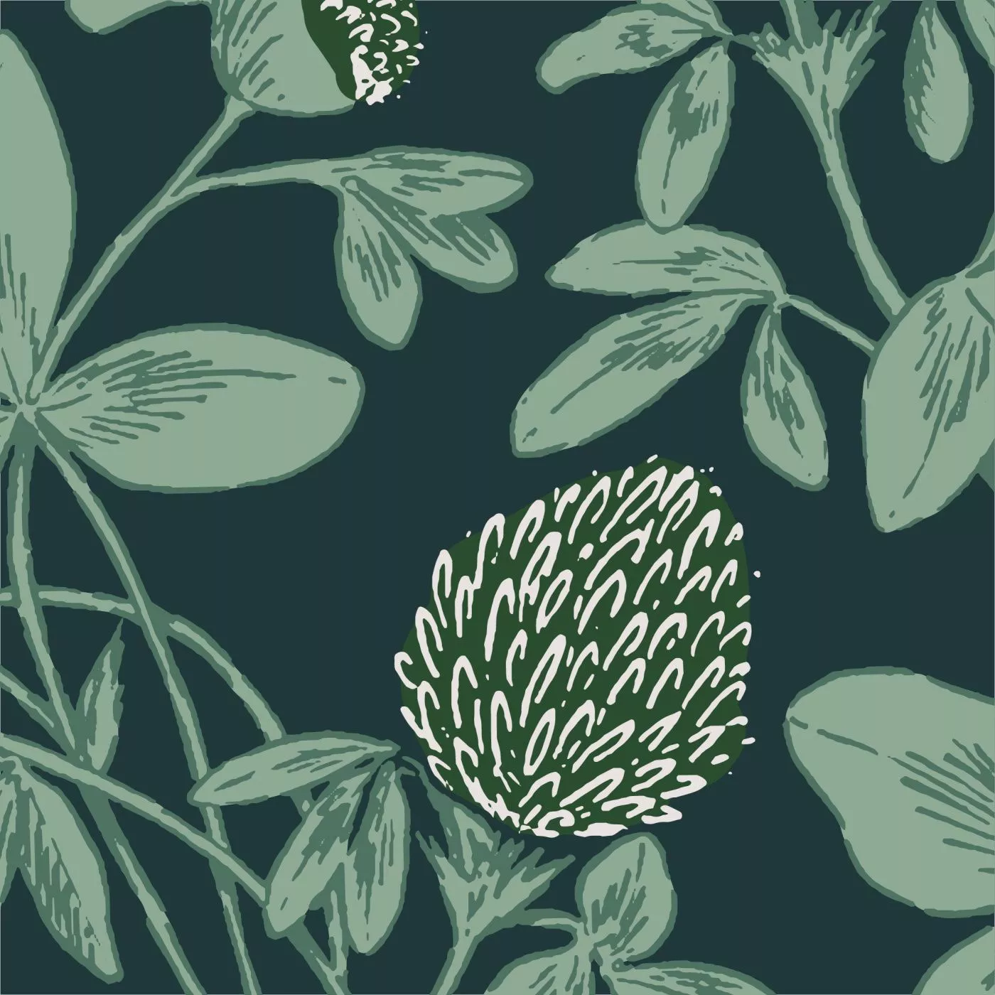 Clover Blossoms Peel and Stick