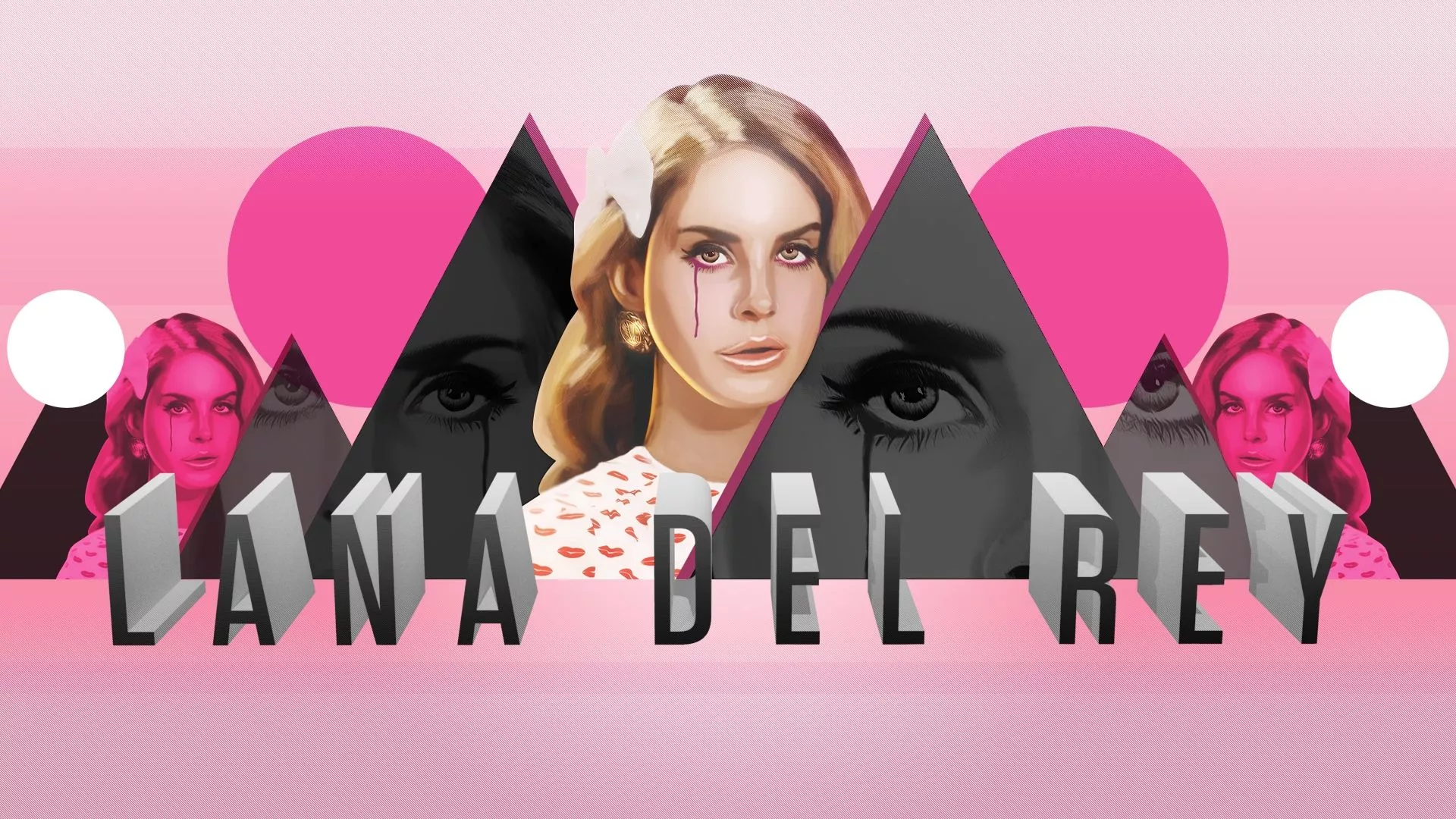 lana del rey, graphics, girl Wallpaper