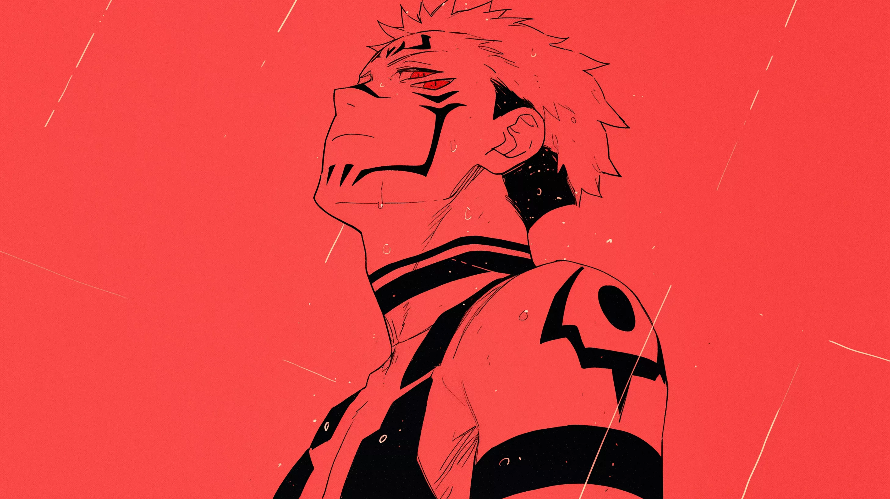 HD Wallpaper: Sukuna in Red