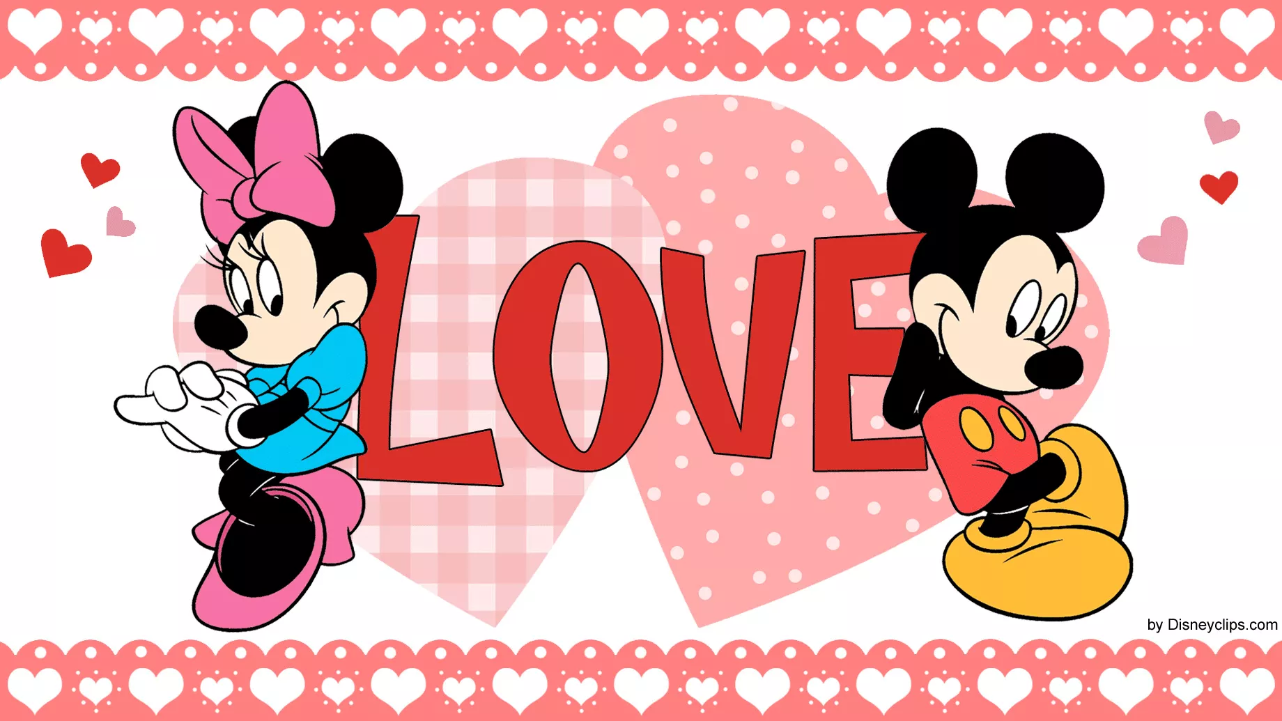 Mickey & Minnie Mouse Wallpaper