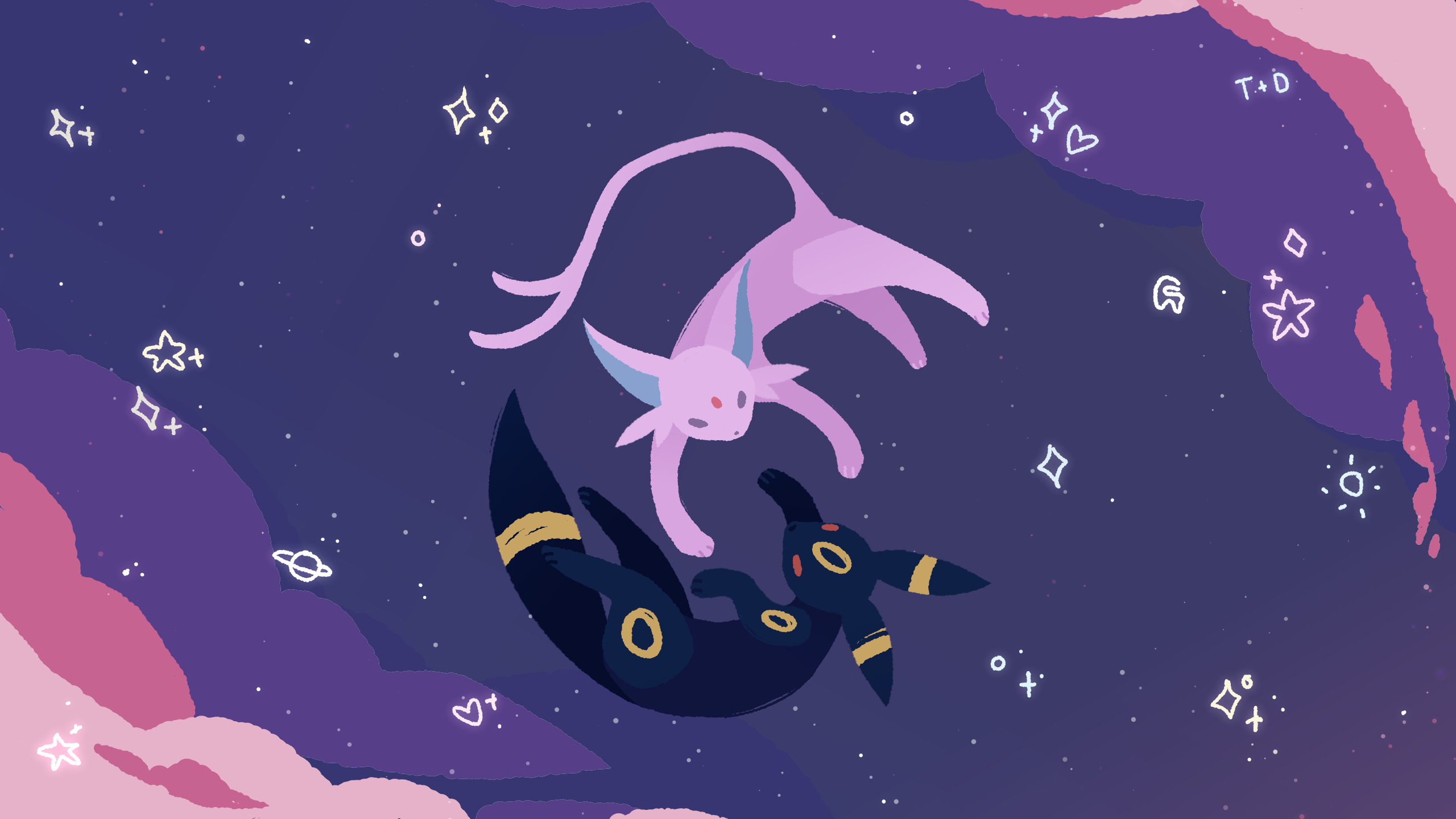 Umbreon and Espeon