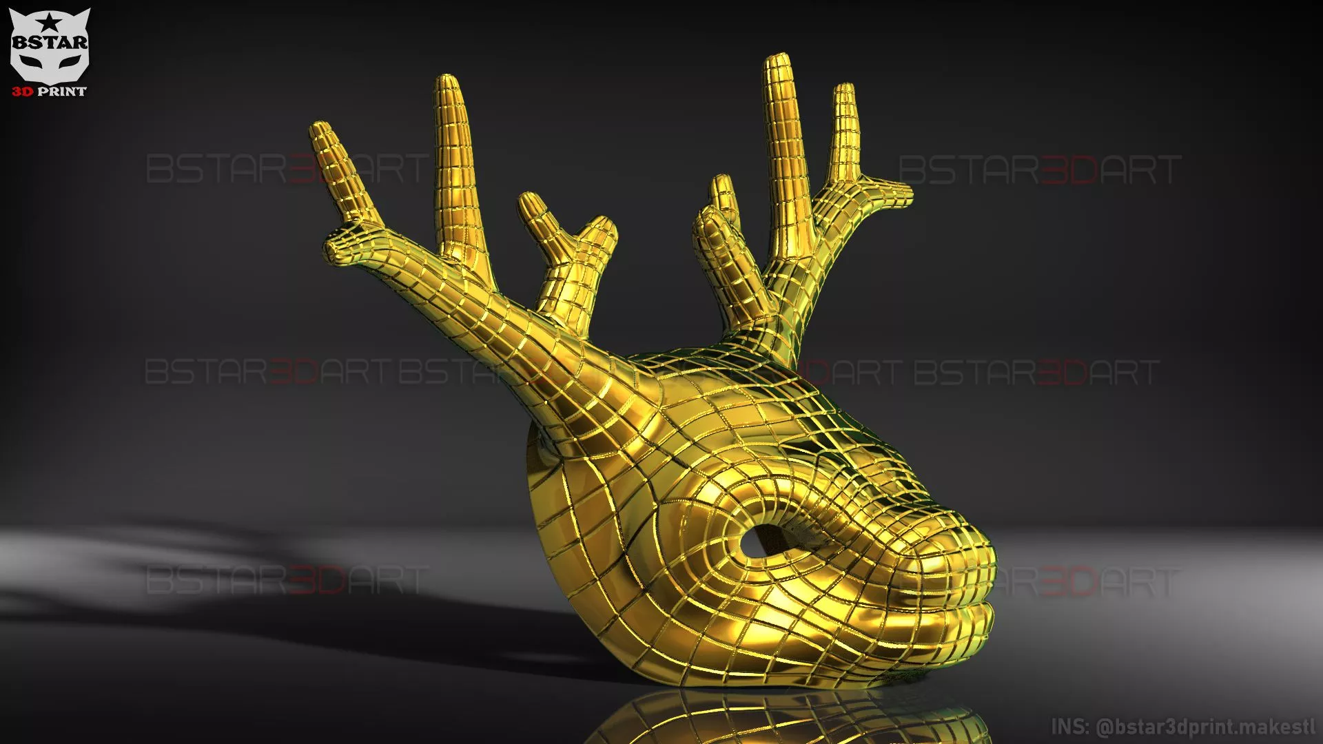3D printable Squid Game Mask Deer