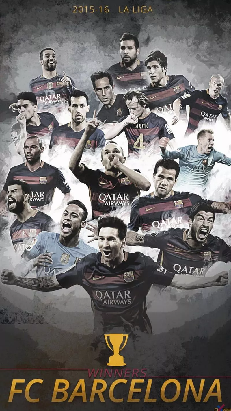 Fc Barcelona, players, sport, HD phone