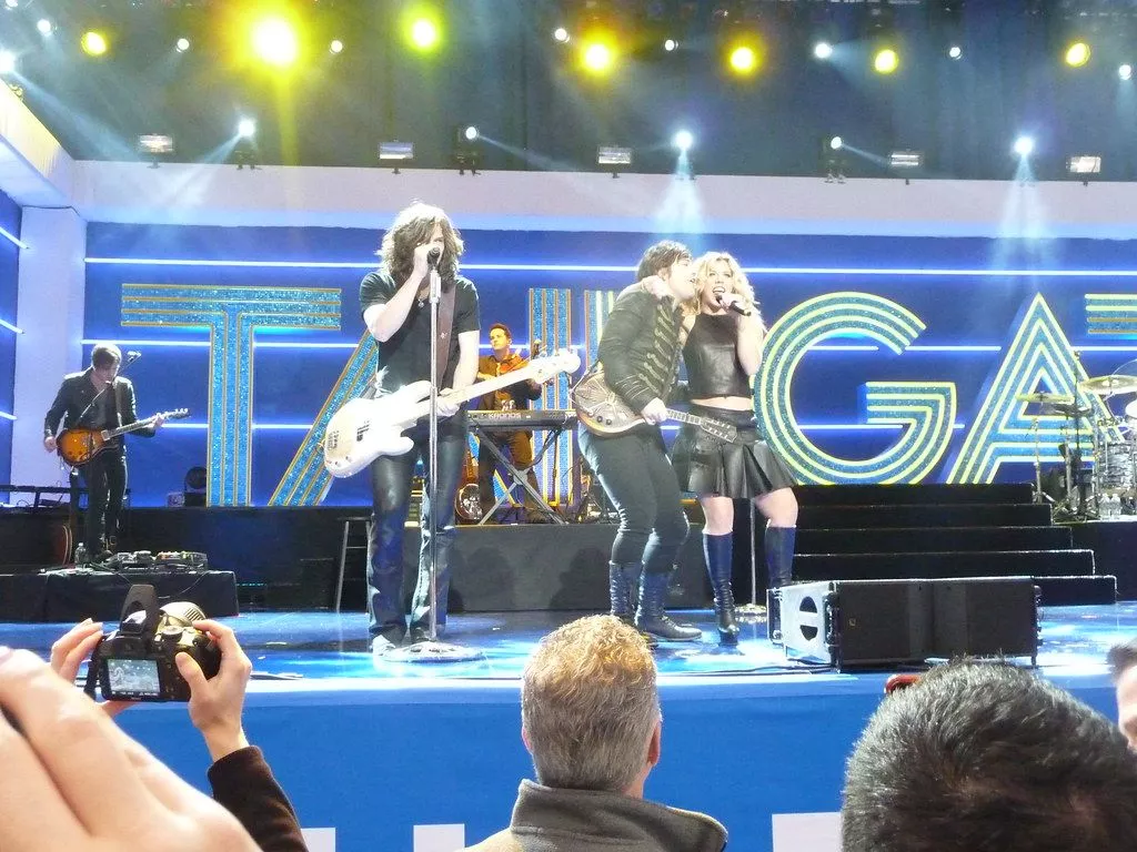 The Band Perry performs at the NFL