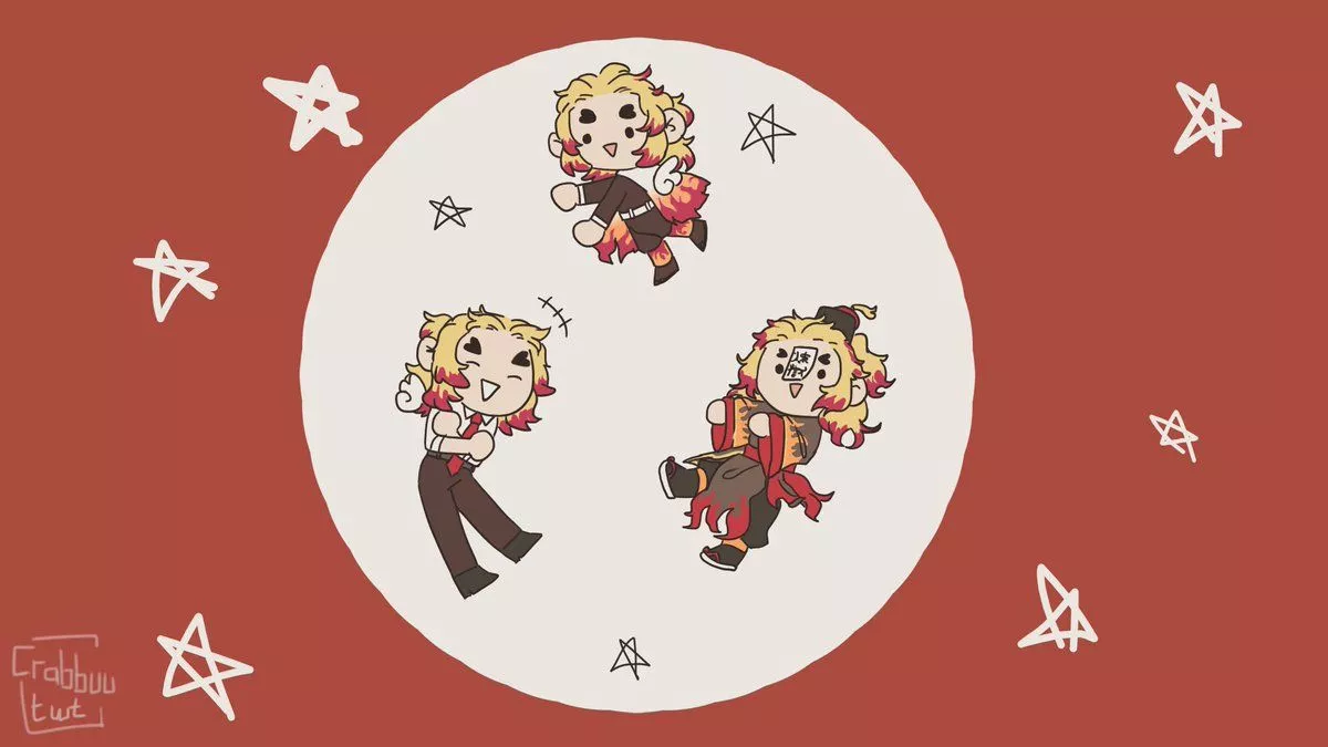 chibi rengoku kyojuro wallpaper