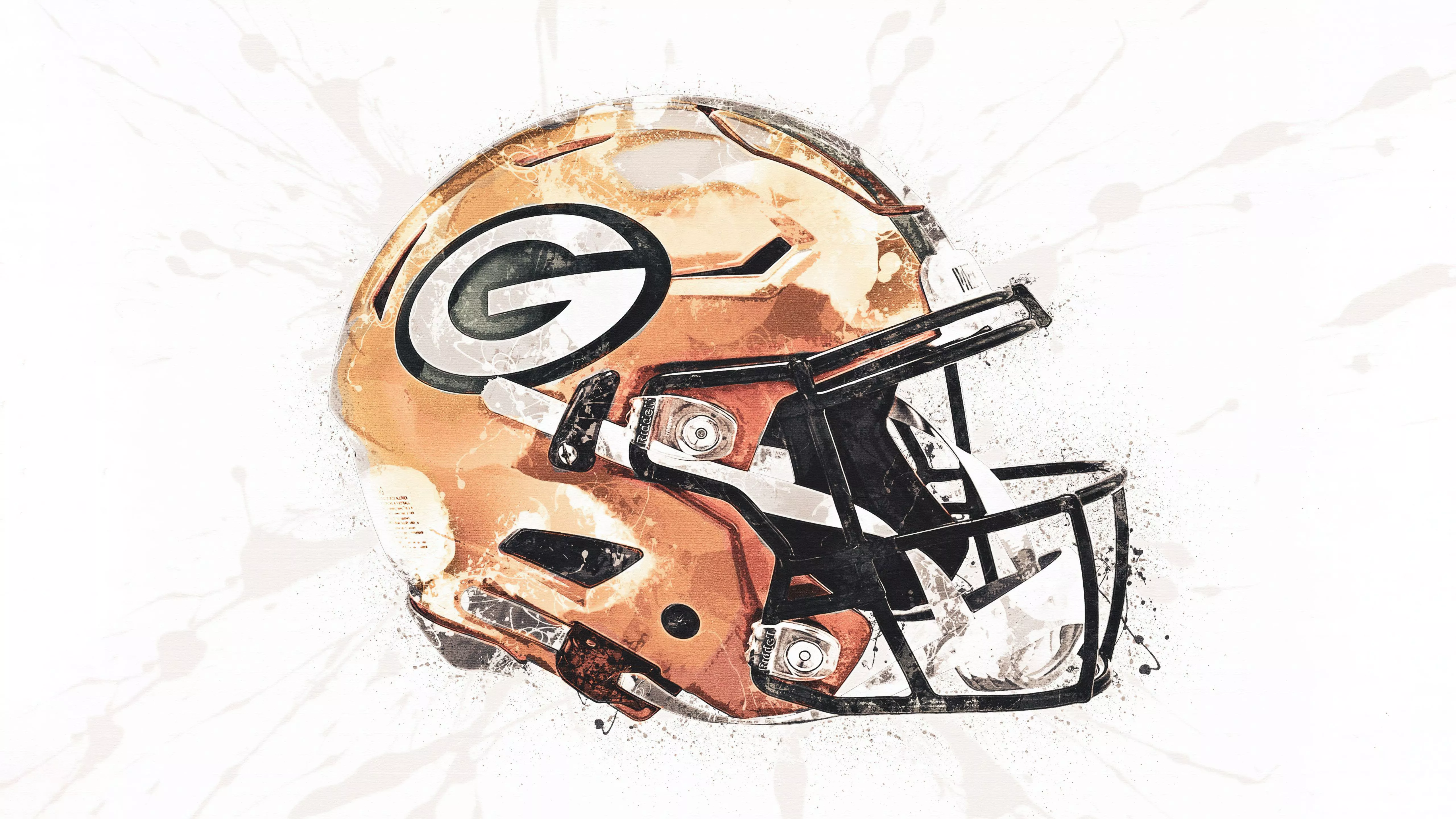 Green Bay Packers Wallpaper 4K, Helmet