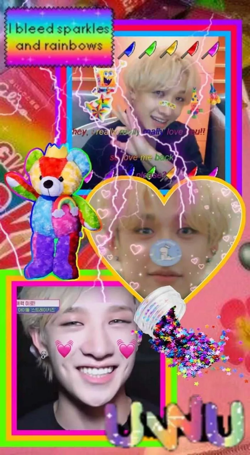 Kpop Kidcore, kpop glitchcore HD phone