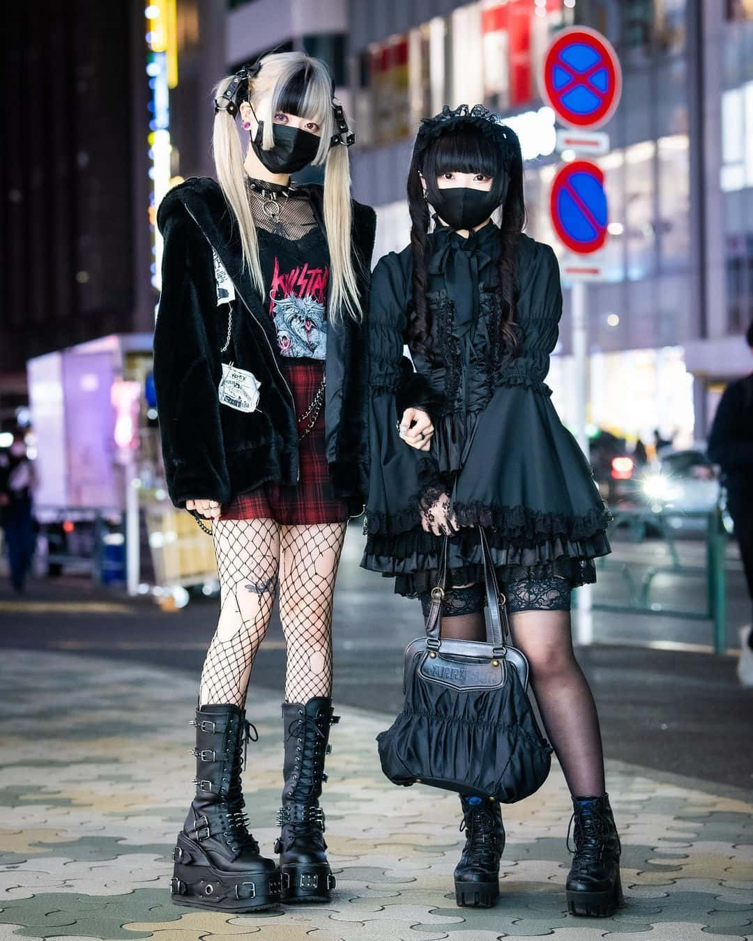 Download Vibrant Harajuku Fashionistas