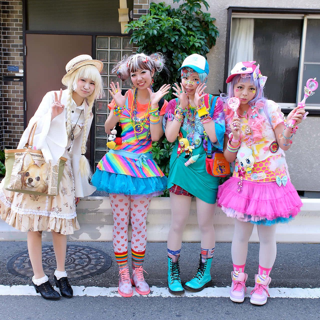 Download Vibrant Harajuku Street