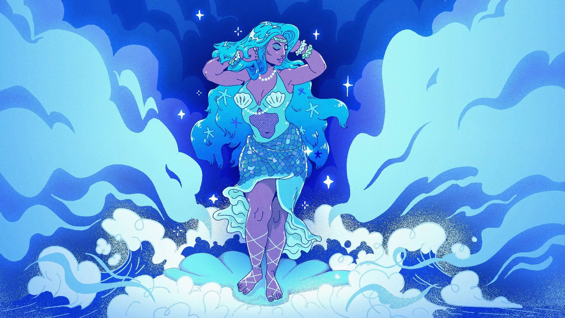 Mermaidcore is making waves this summer