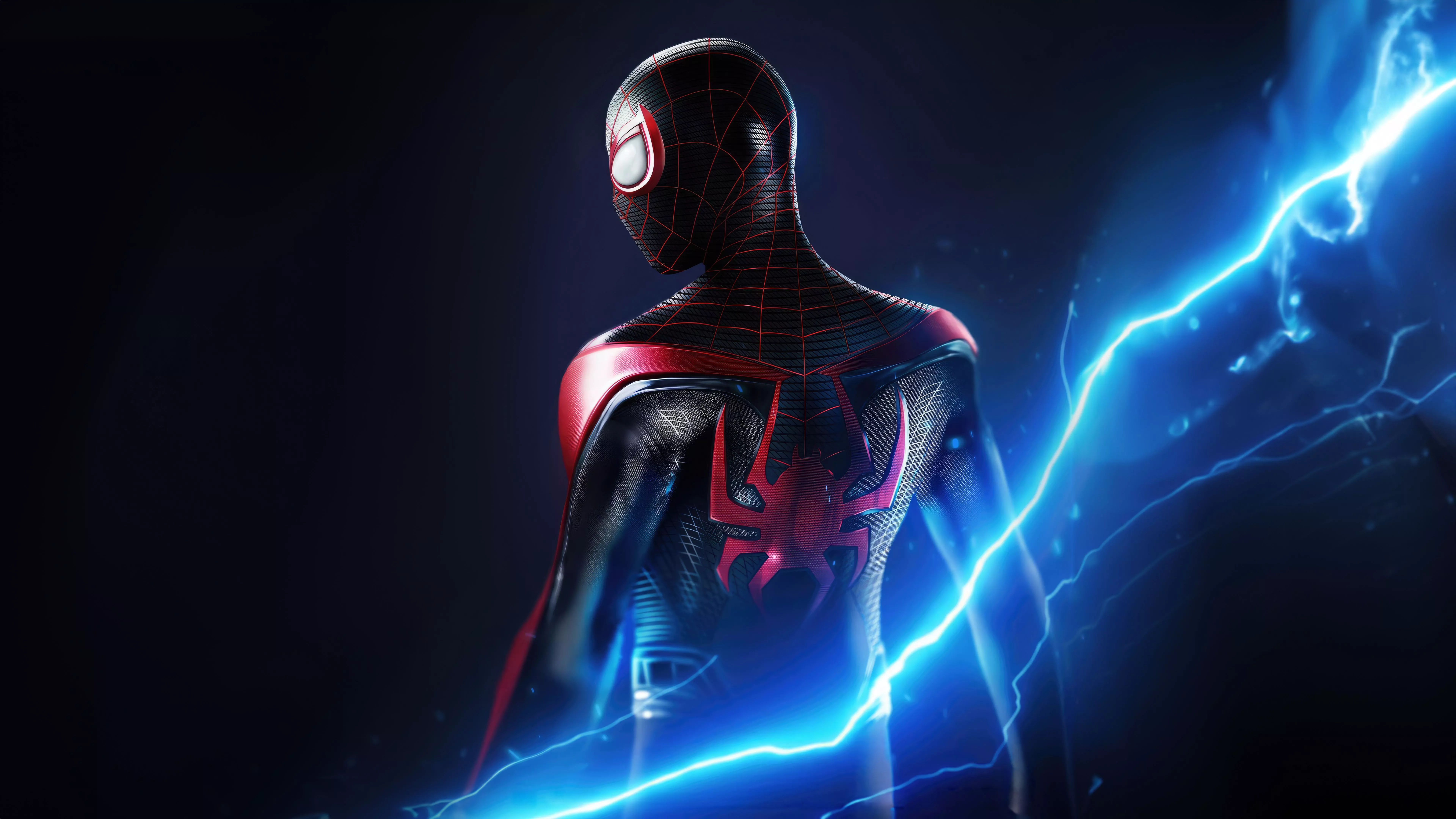 Electricfing Spider Man 8k Wallpaper, HD