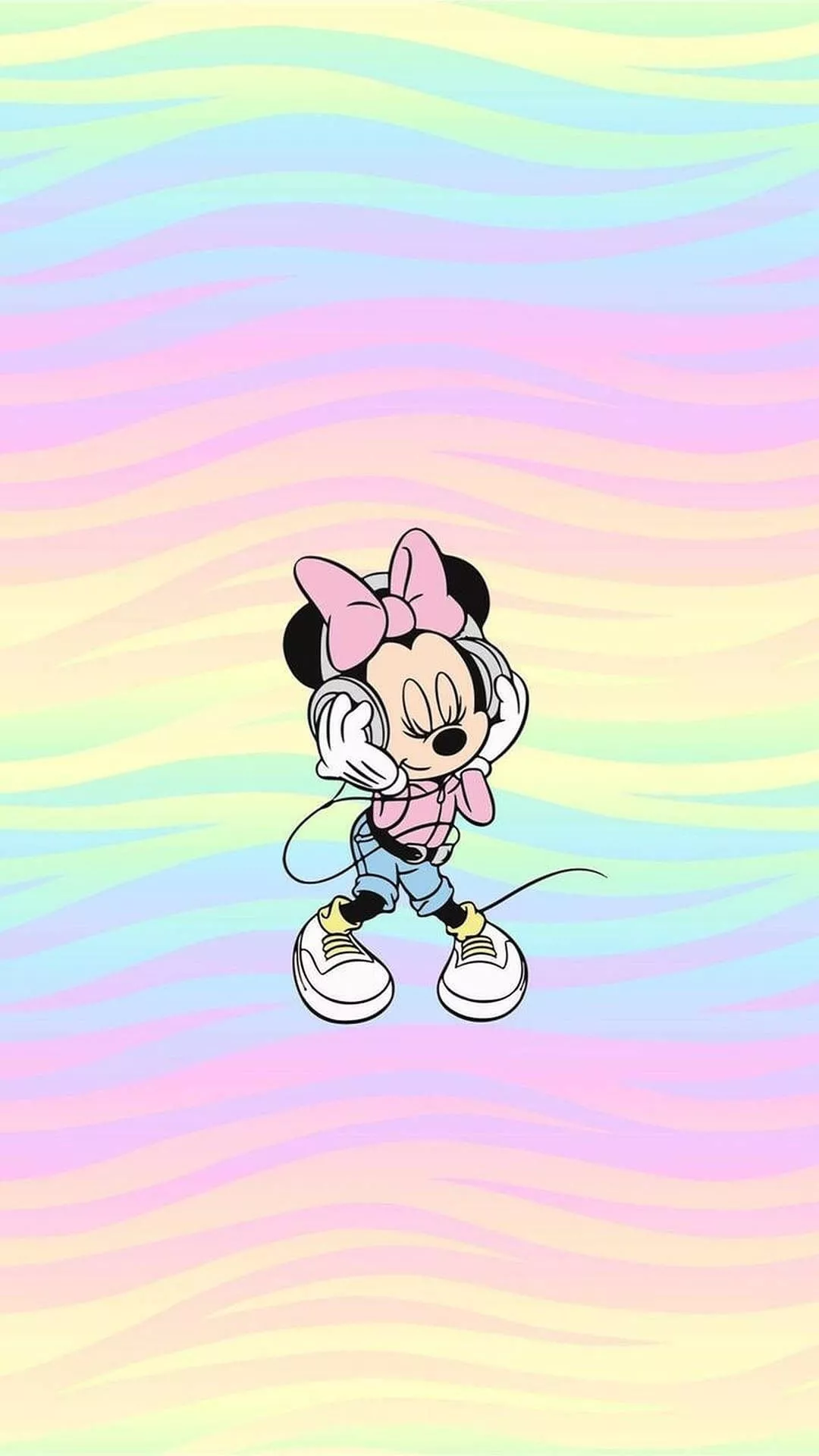 Minnie Mouse In Pastel Rainbow
