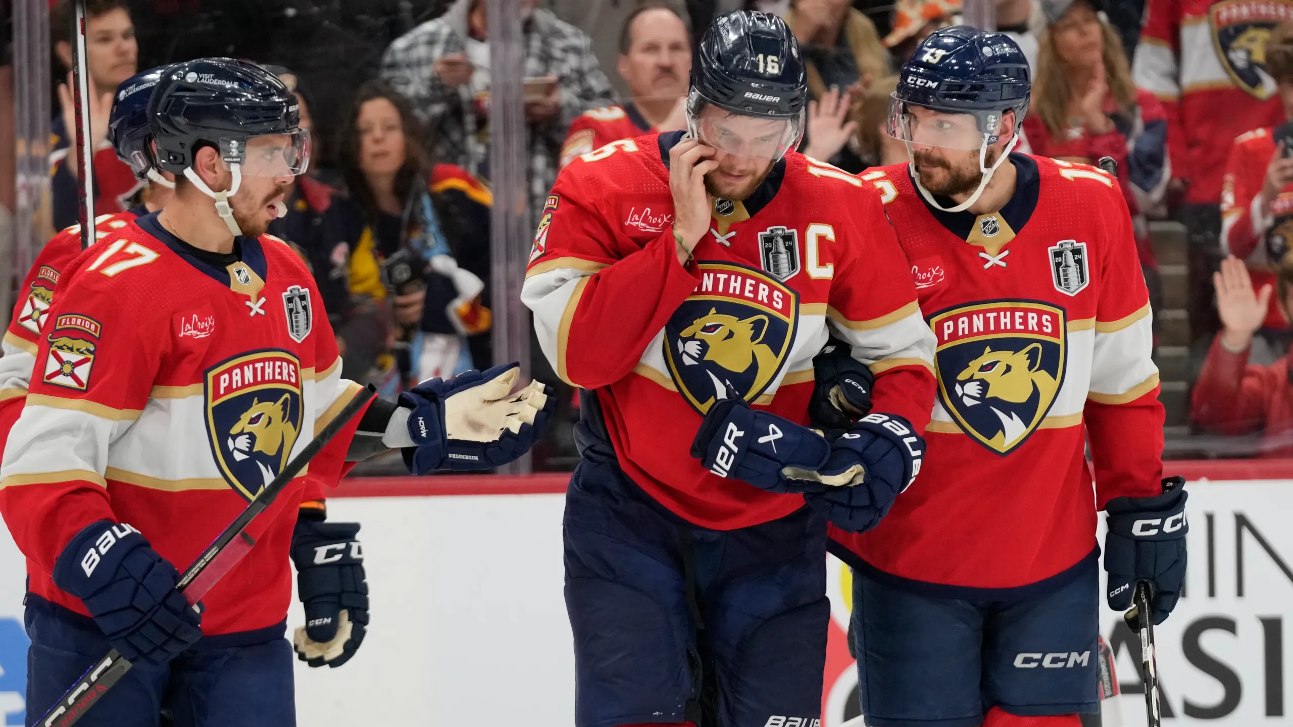 Barkov back on ice for the Panthers