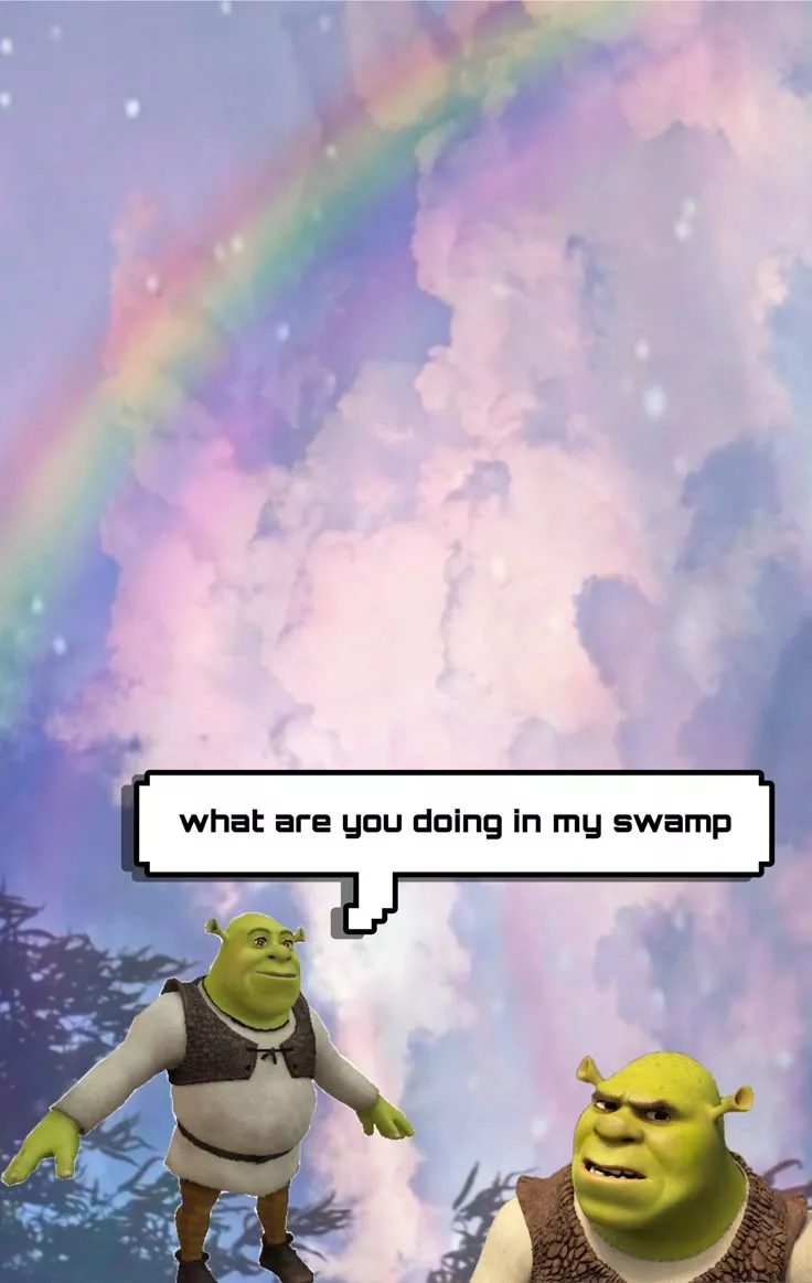 Aesthetic shrek wallpaper