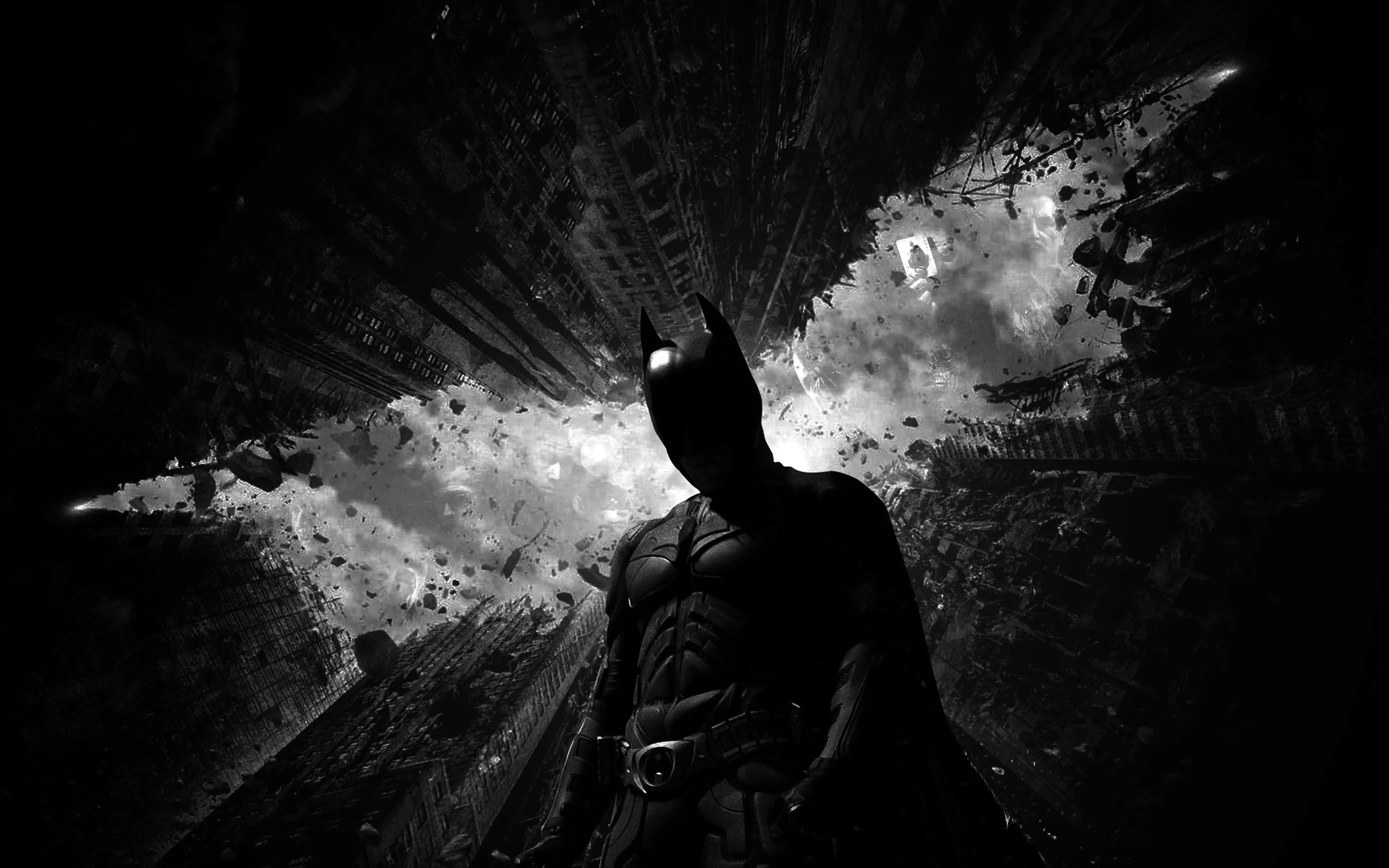 Batman Dark Bw Hero Art