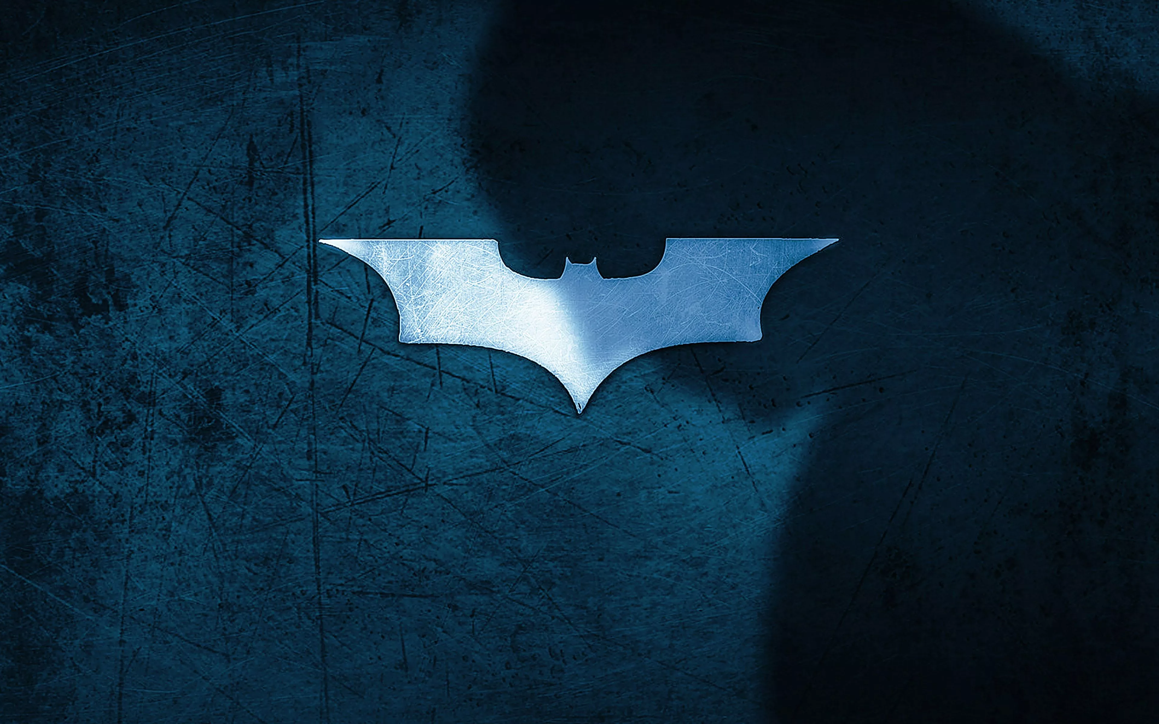 Wallpaper Batman Whadow Logo Blue