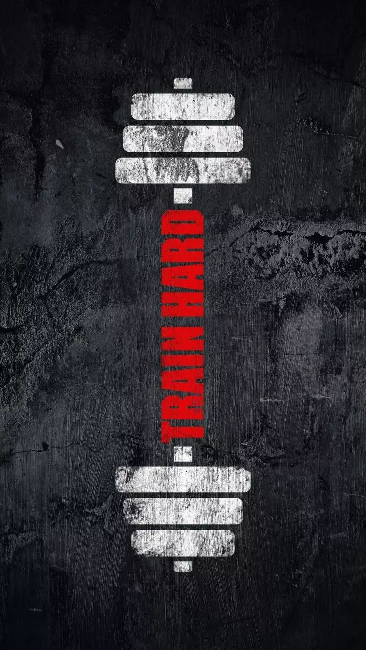 Train Hard iPhone Wallpaper