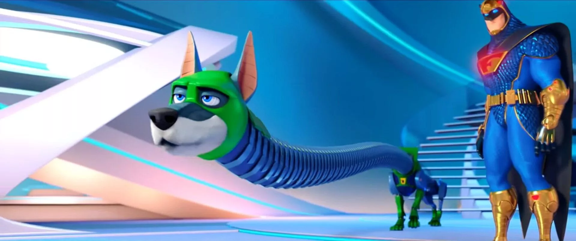 Blue Falcon and Ken Jeong as Dynomutt