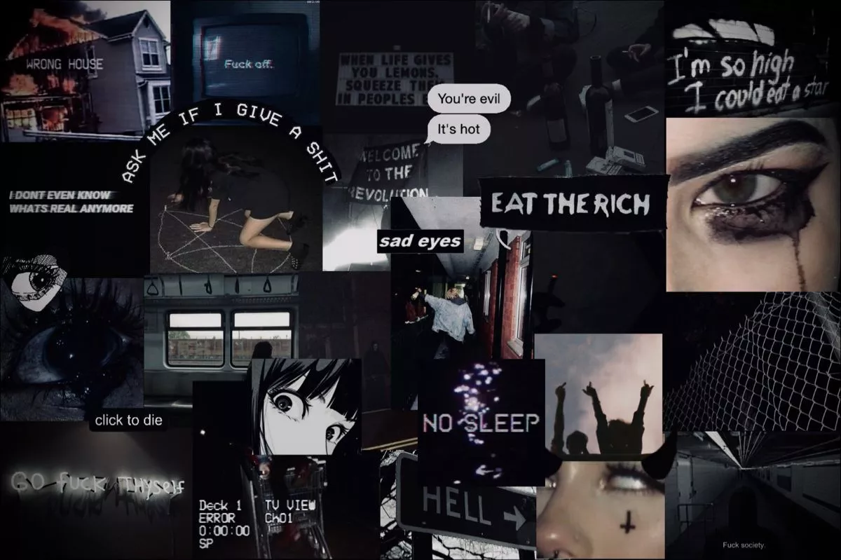 Dark Anime Computer Wallpaper Aesthetic