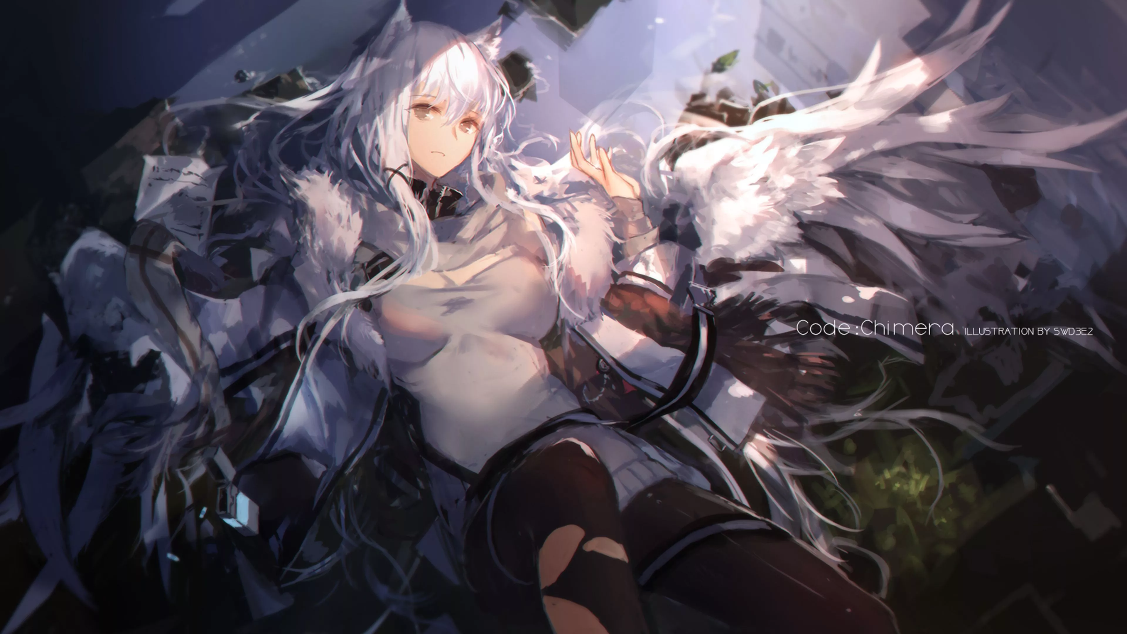 4K Ultra HD Anime Girl with Animal Ears