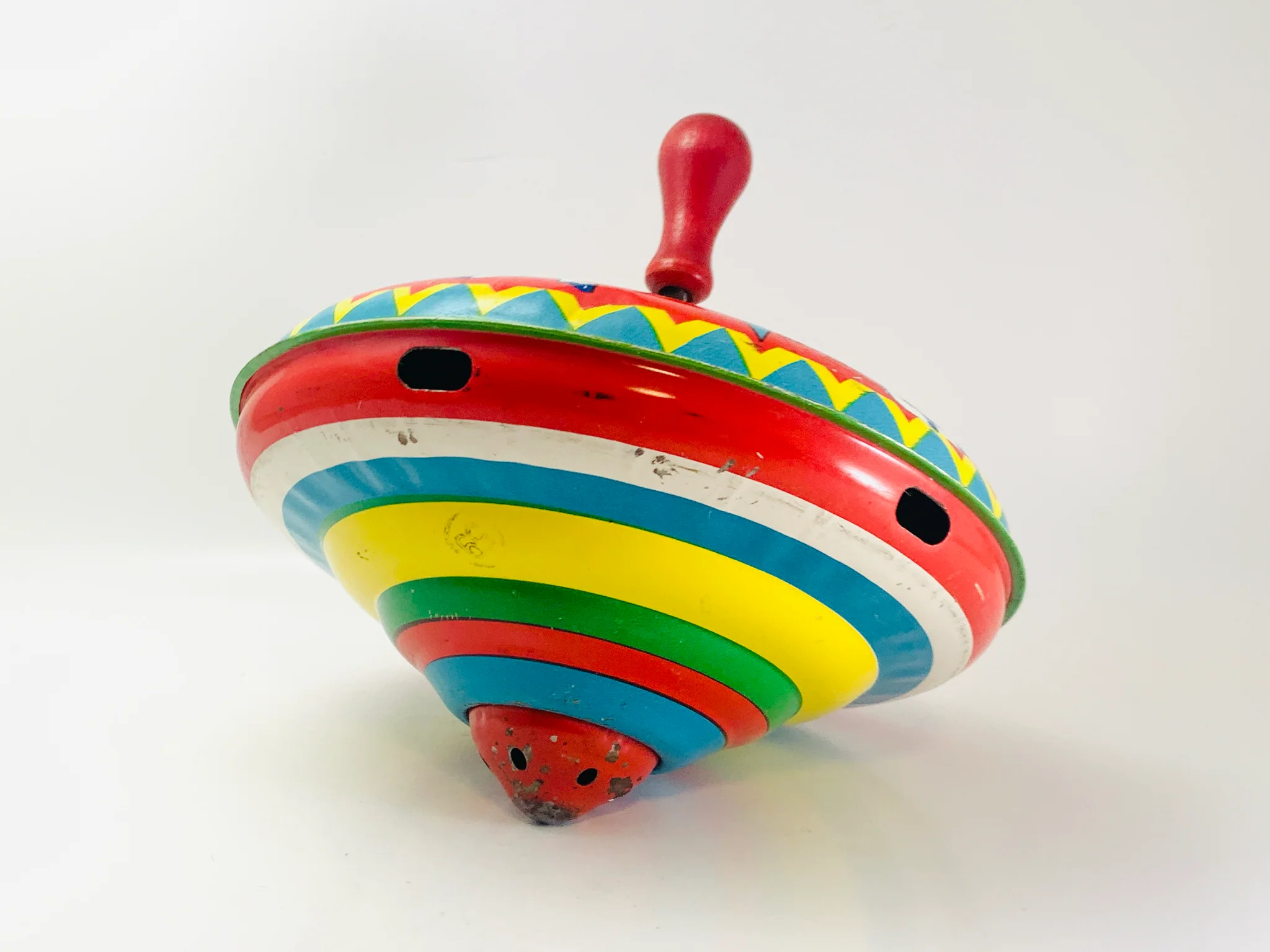 Co. Carousel Tin Toy Spinning Top