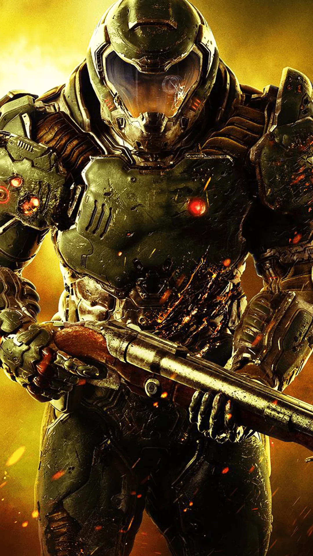 Doom Soldier Phone Background Wallpaper