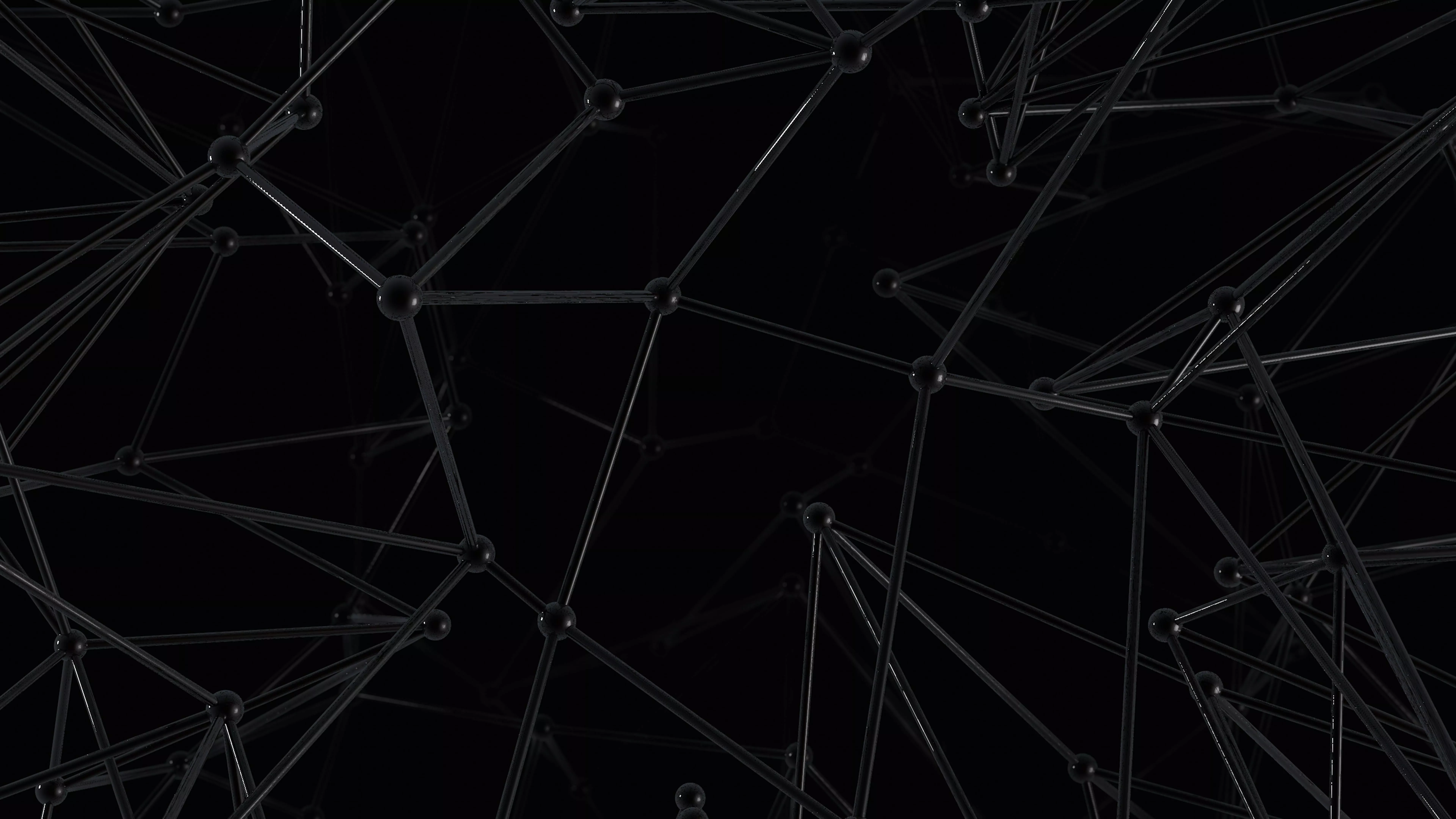 Atomic Black Wallpaper