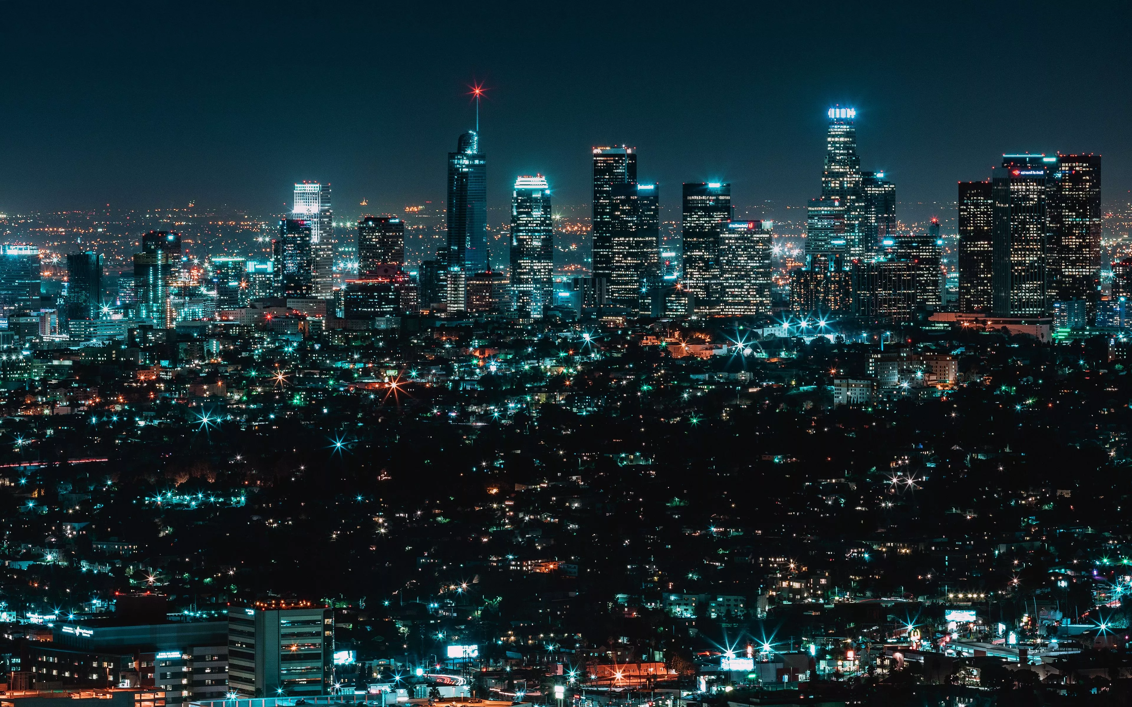 Night Architecture Building Dark Newyork