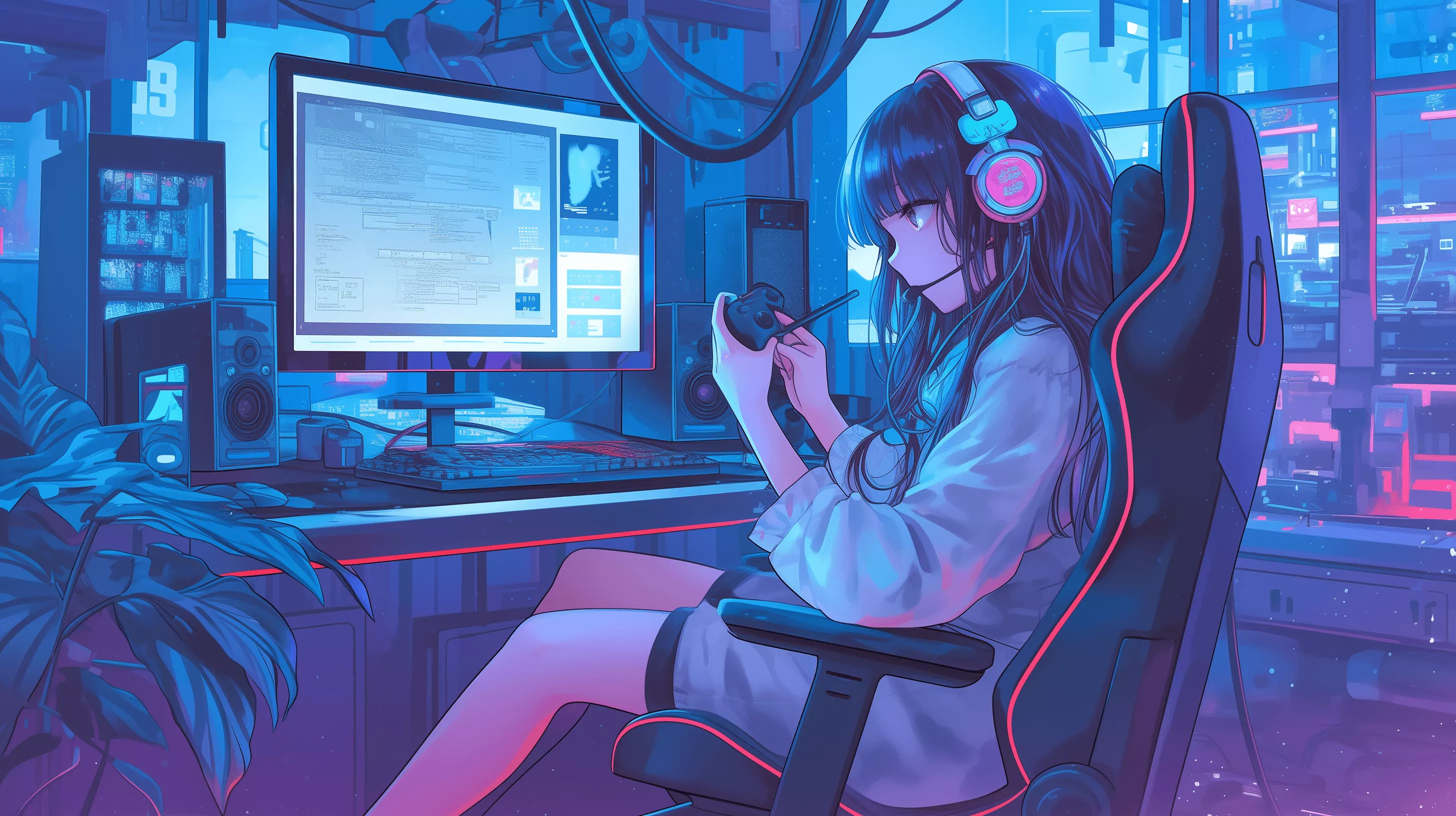 Aesthetic Gaming Lofi: HD Wallpaper